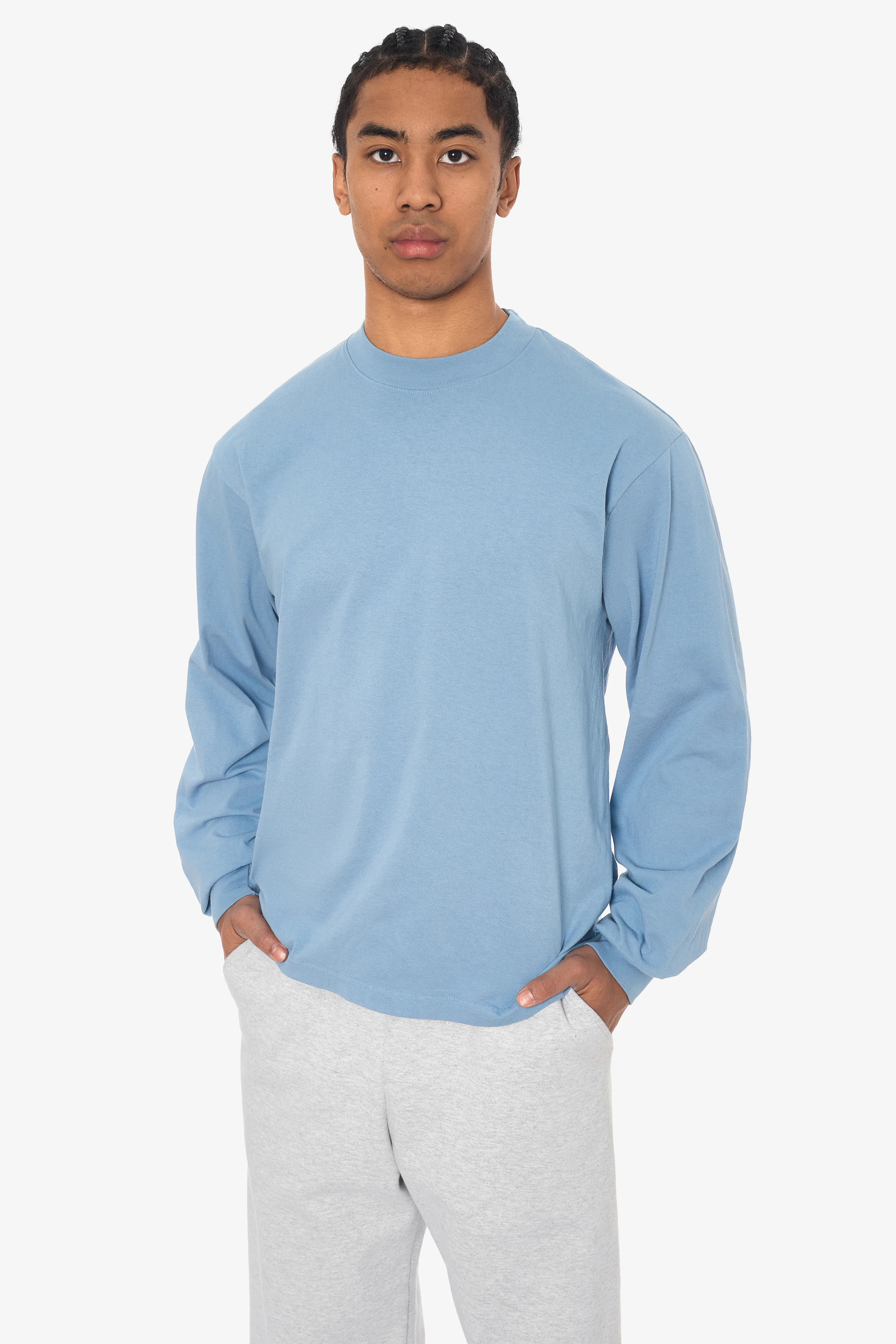 1807GD - 6.5oz Long Sleeve Garment Dye Crew Neck T-Shirt - Image 6