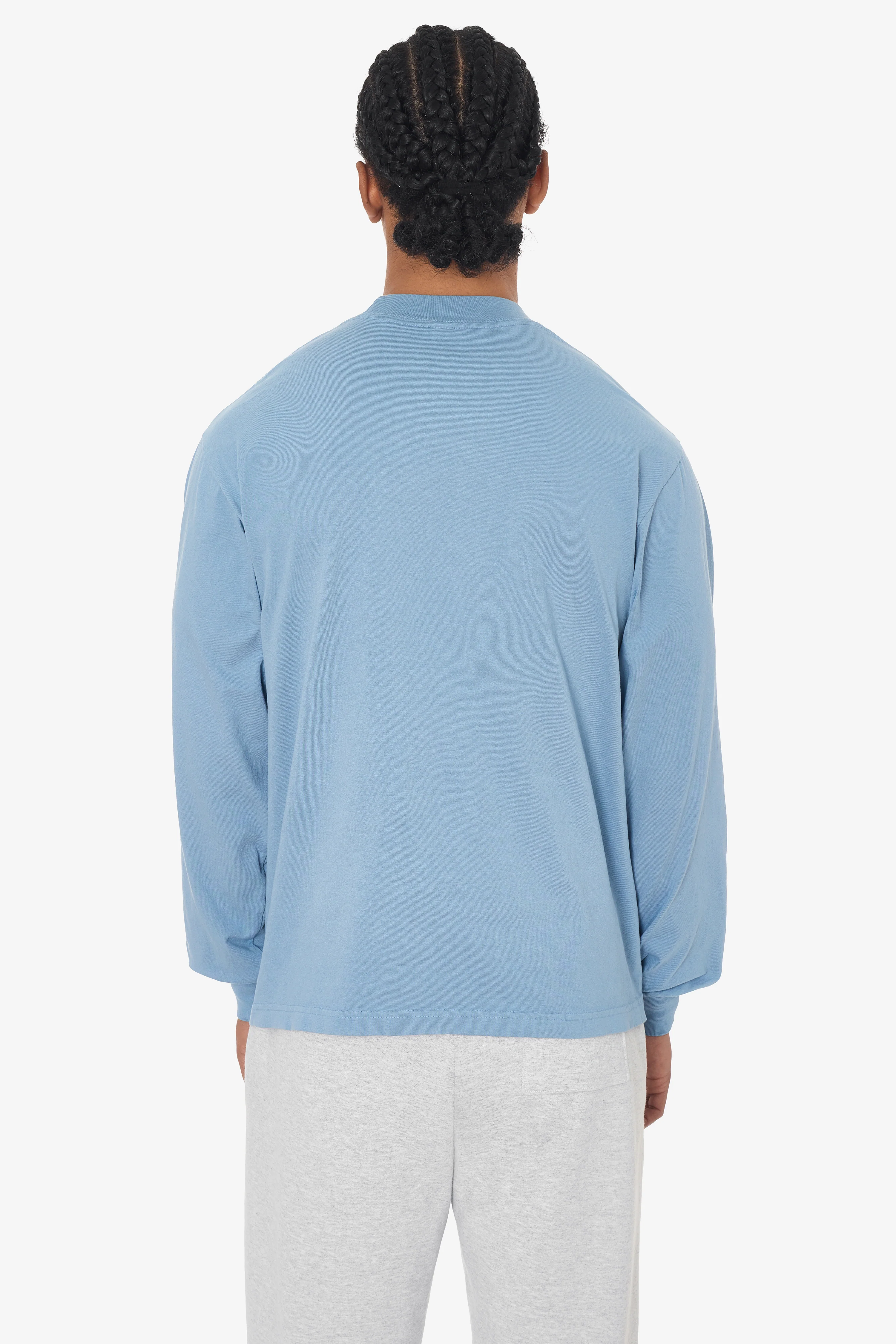 1807GD - 6.5oz Long Sleeve Garment Dye Crew Neck T-Shirt - Image 7