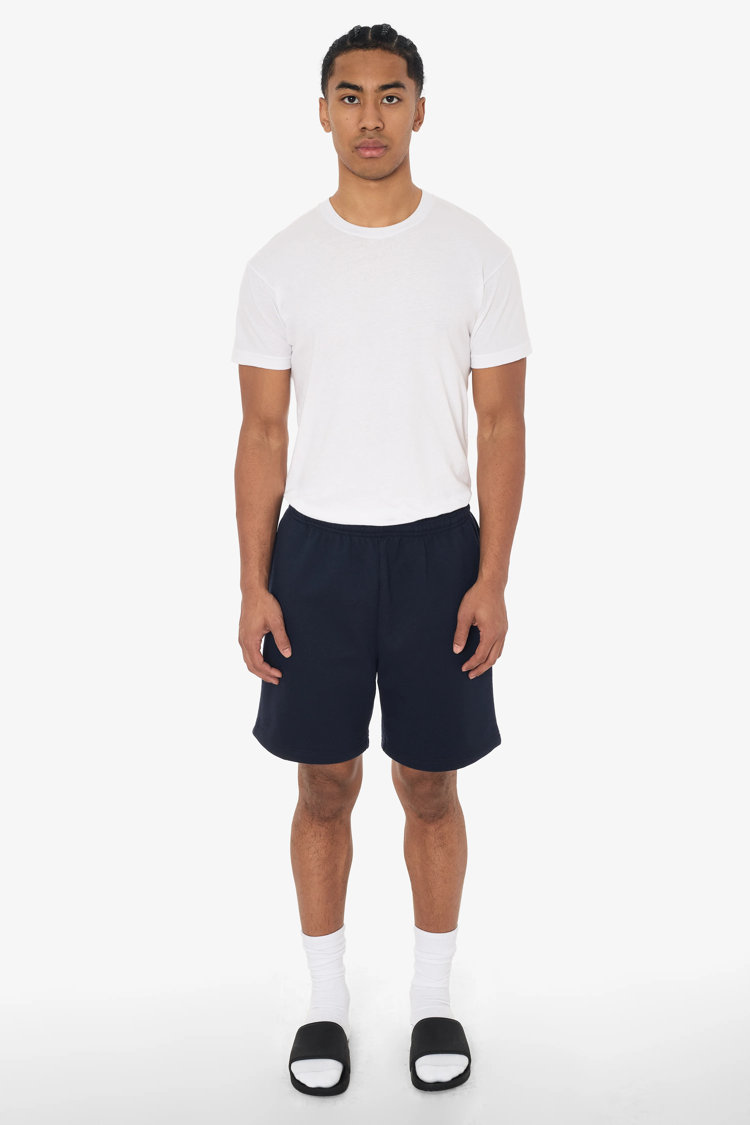 MWF02 - 10oz. Mid-weight Poly Cotton Fleece Sweat shorts - Image 14
