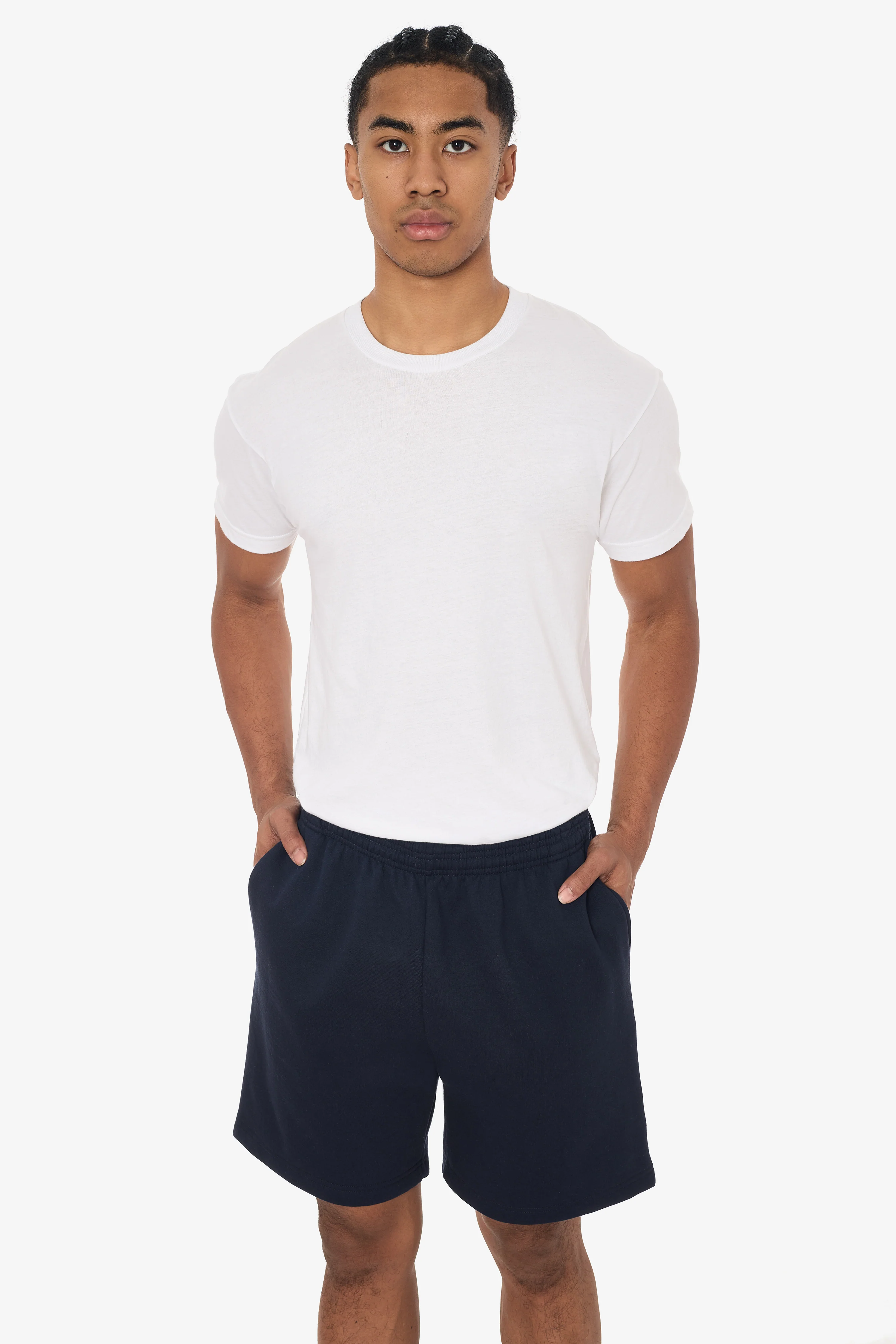 MWF02 - 10oz. Mid-weight Poly Cotton Fleece Sweat shorts - Image 9