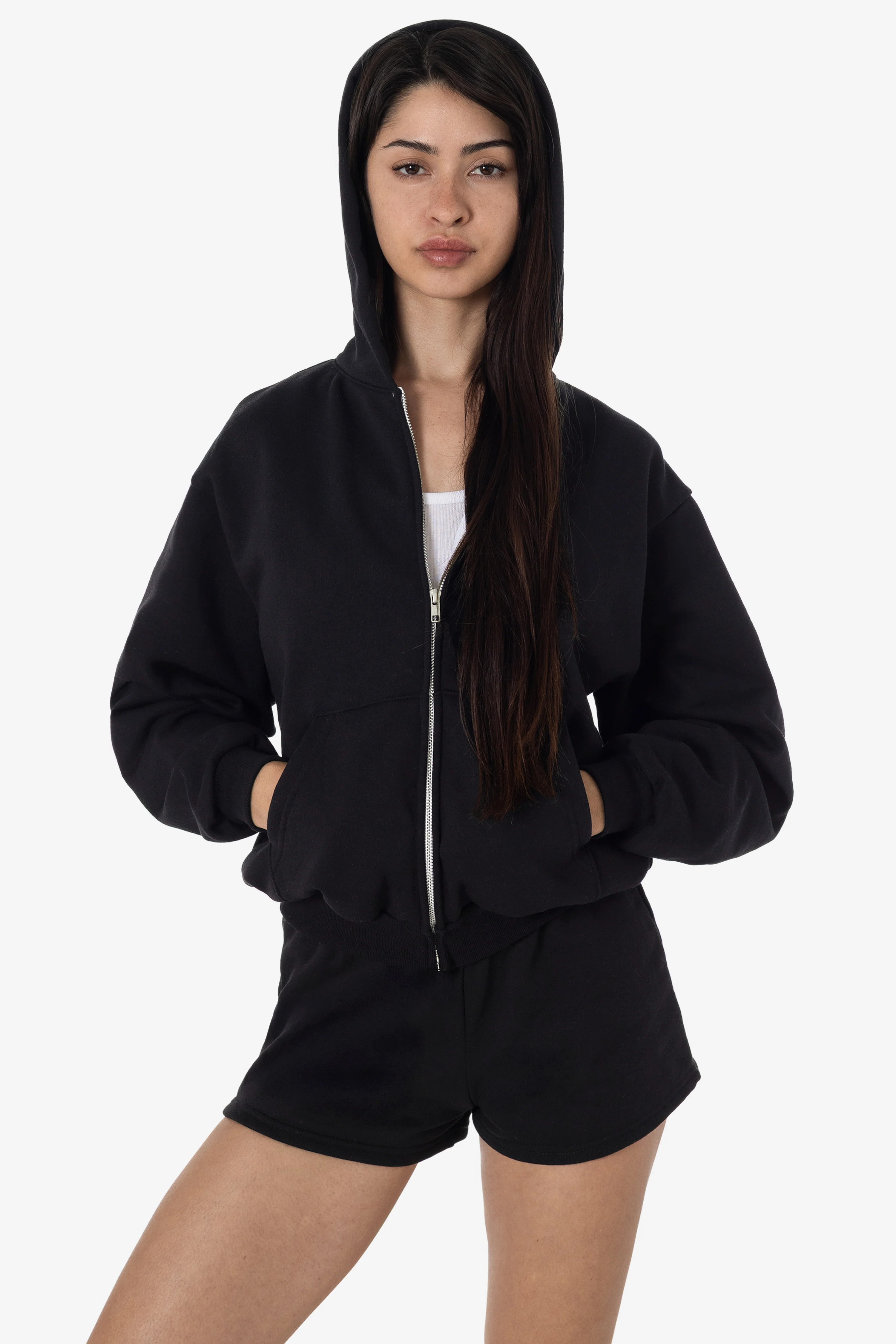 MWF10 - 10 oz. Mid-weight Poly Cotton Fleece Waist Length Zip-Up Hoodie - Image 11