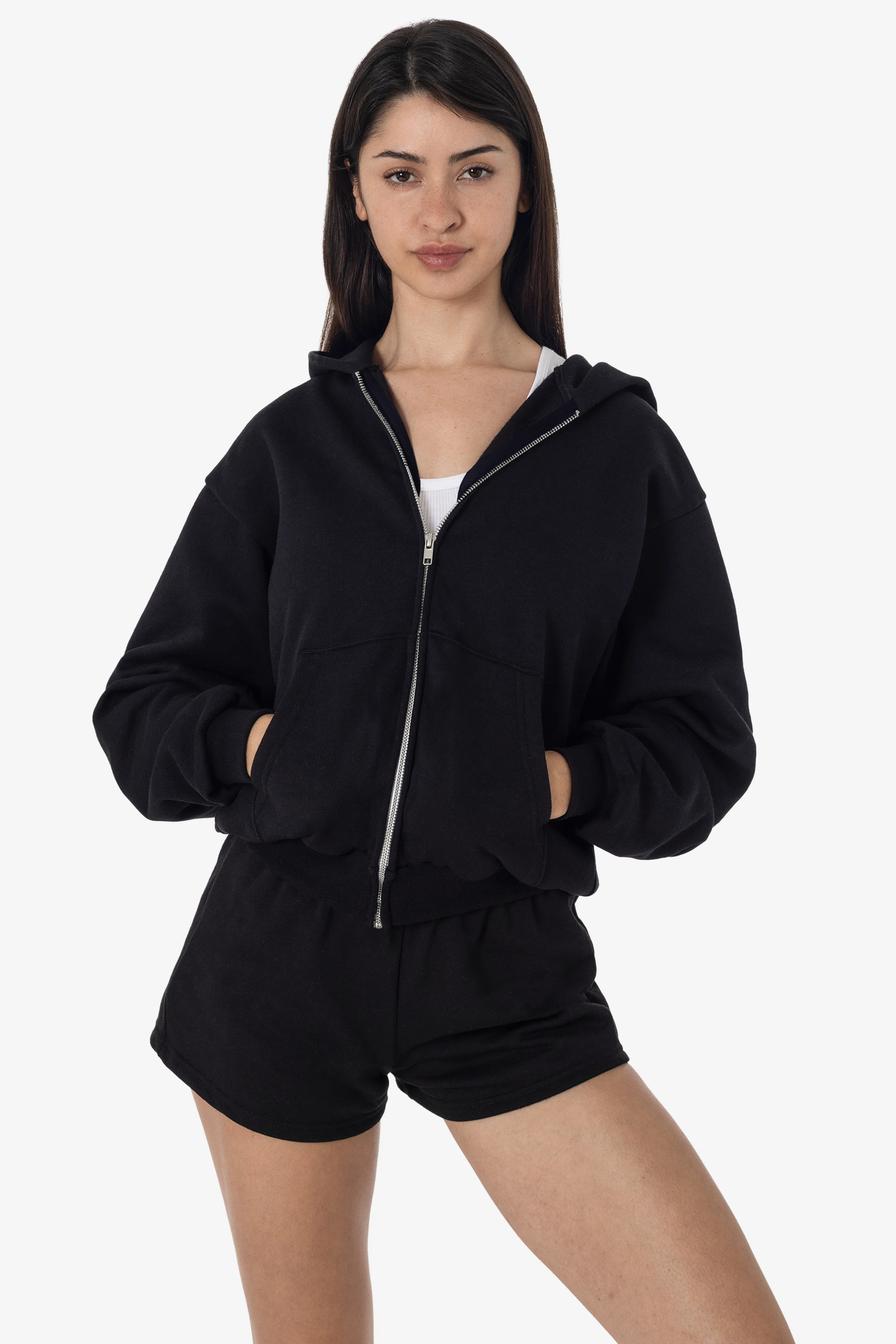 MWF10 - 10 oz. Mid-weight Poly Cotton Fleece Waist Length Zip-Up Hoodie - Image 12