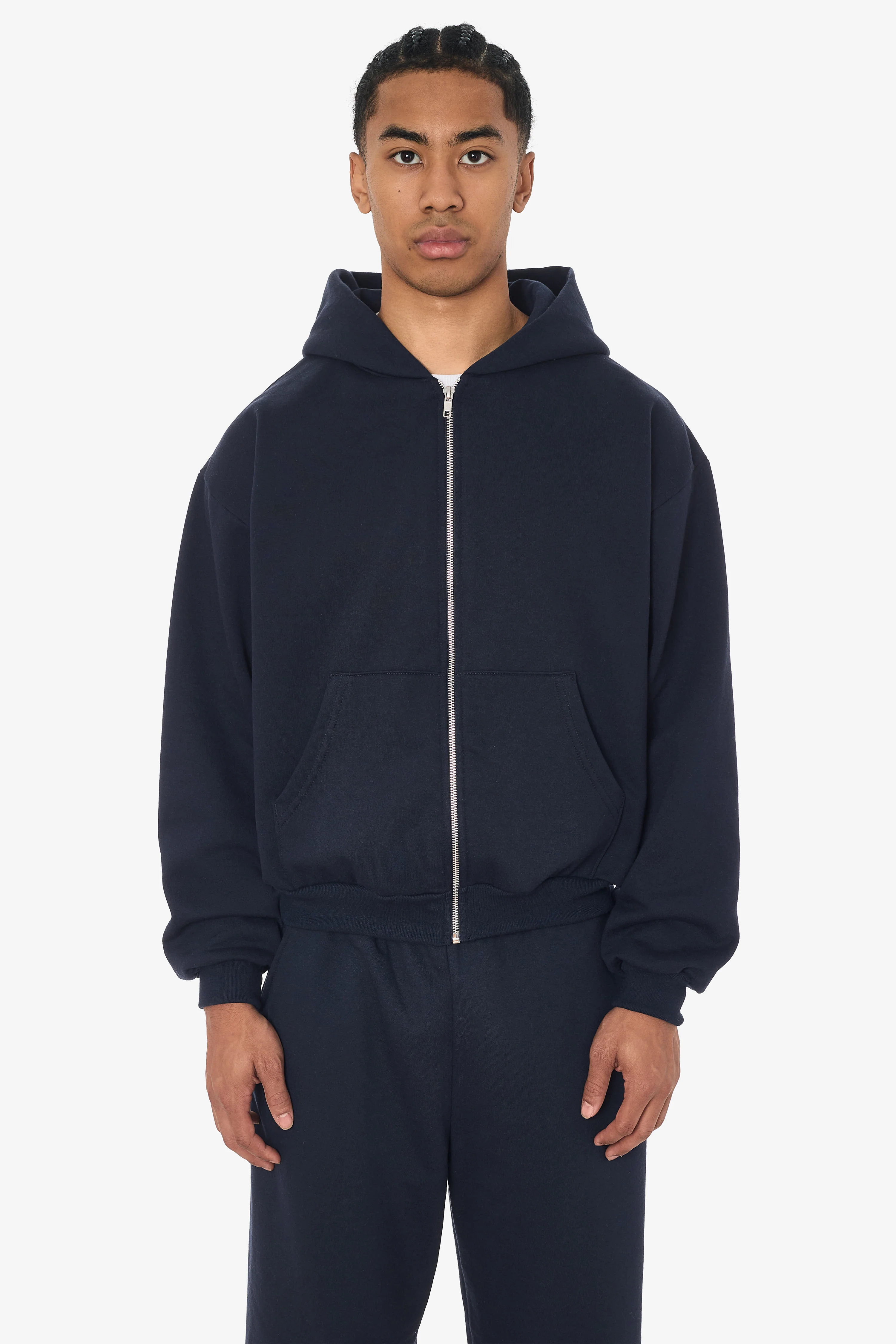MWF10 - 10 oz. Mid-weight Poly Cotton Fleece Waist Length Zip-Up Hoodie - Image 16