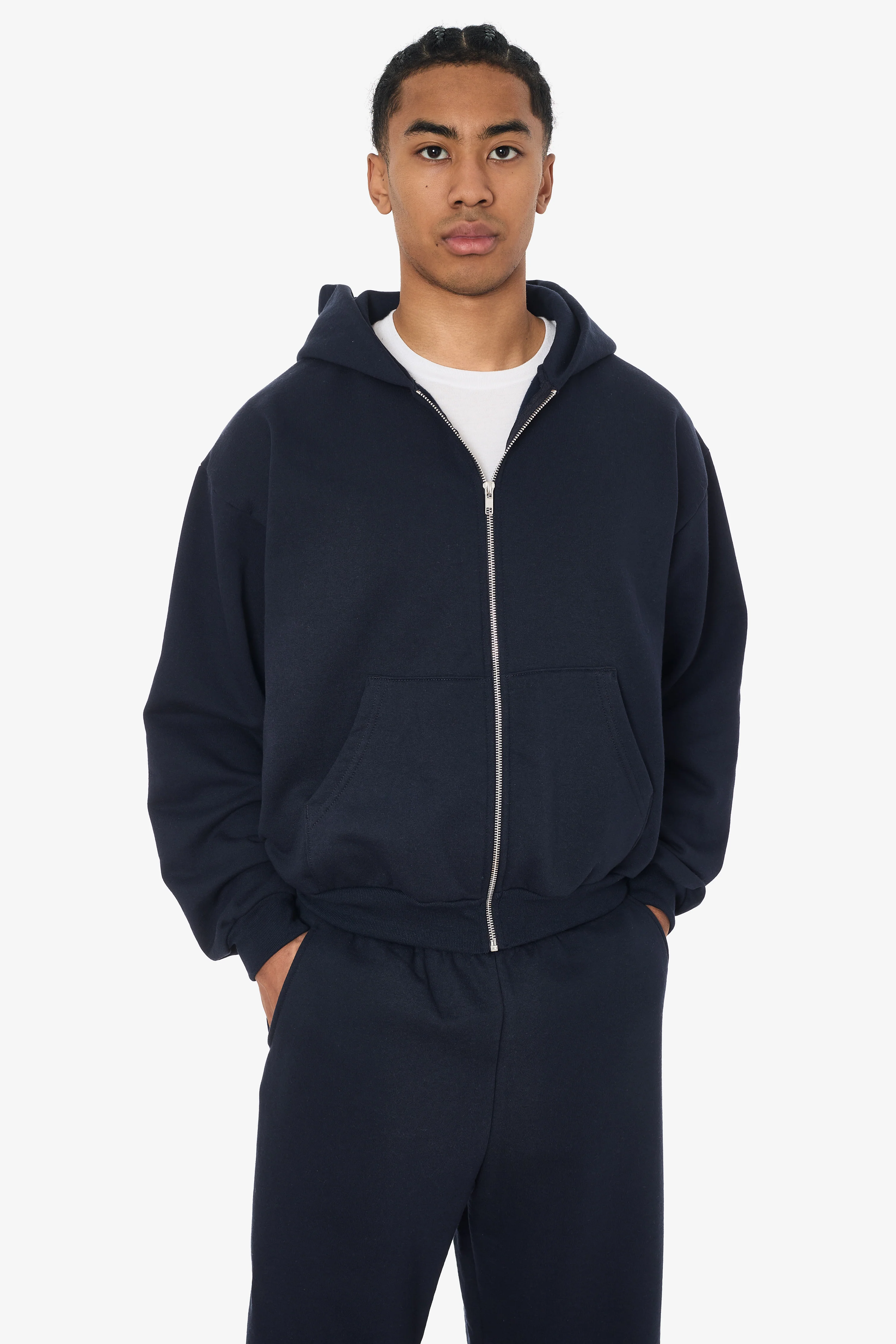 MWF10 - 10 oz. Mid-weight Poly Cotton Fleece Waist Length Zip-Up Hoodie - Image 18