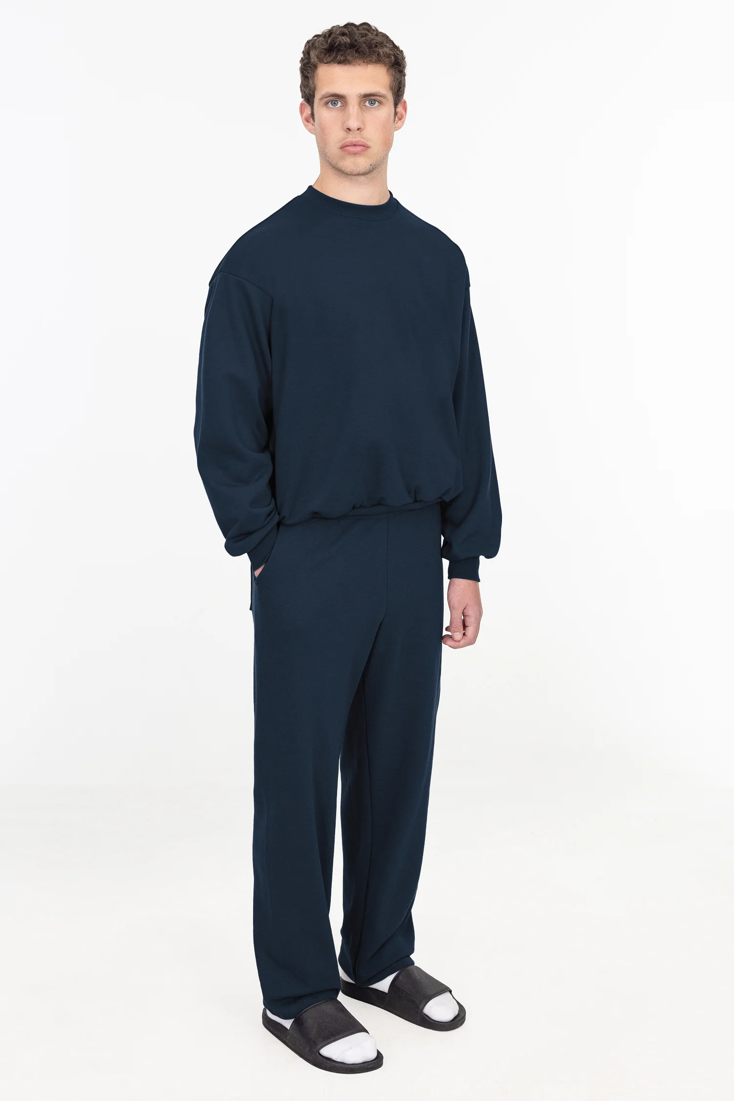 MWF1044 - 10 oz. Mid-Weight Poly Cotton Fleece Wide Sweatpant - Image 37
