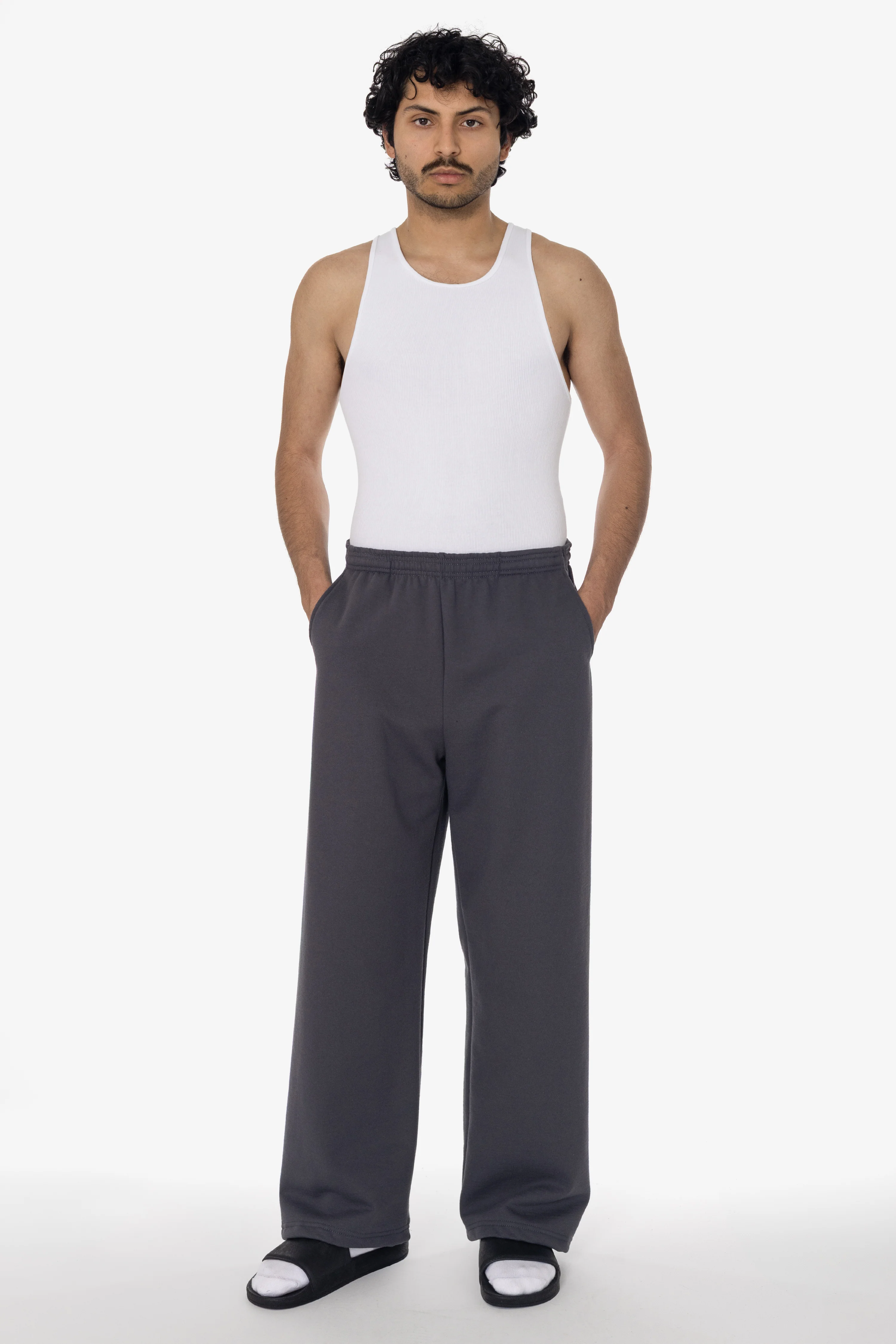 MWF1045 - 10 oz. Mid-Weight Poly Cotton Fleece Wide Open Bottom Sweatpant - Image 10