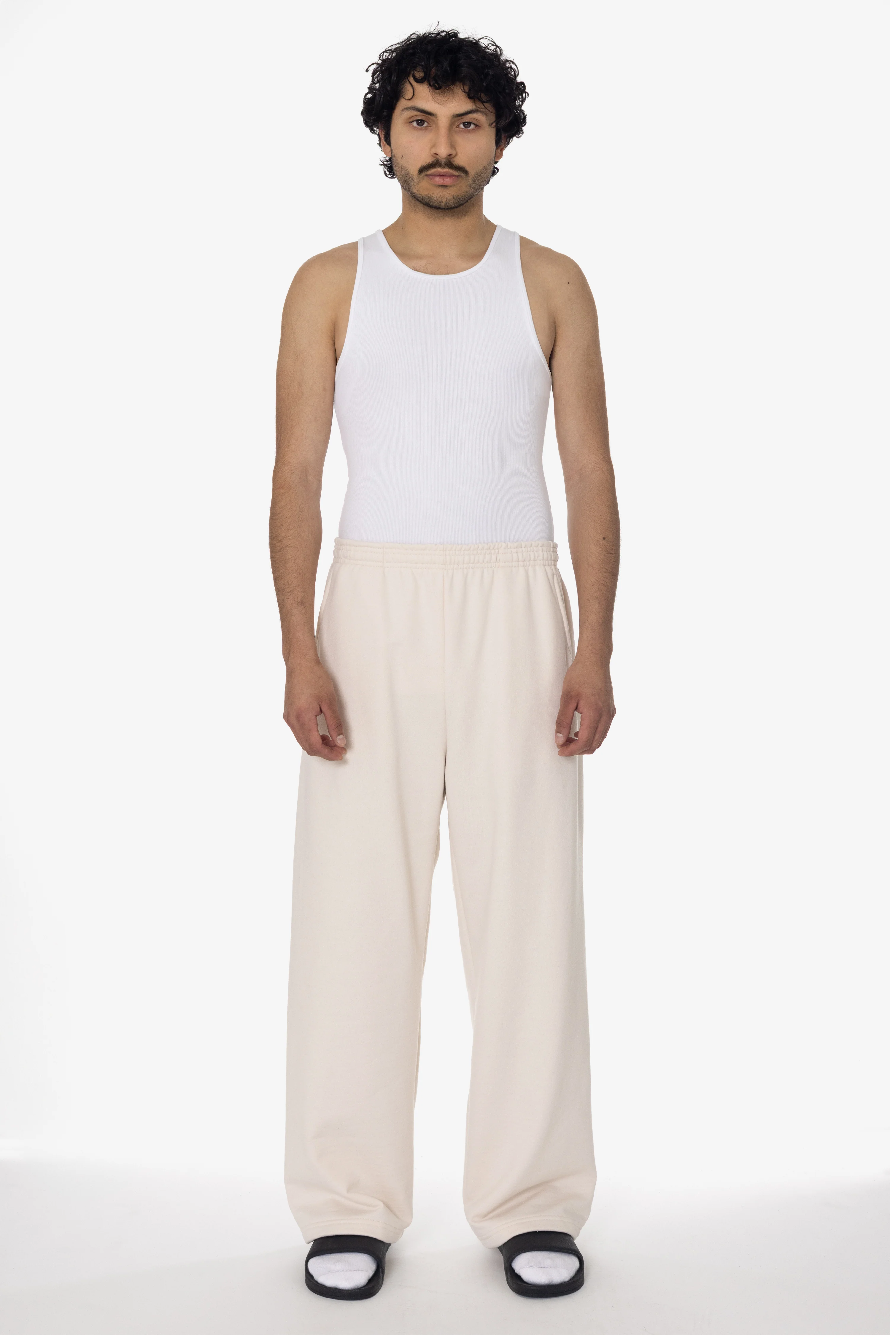 MWF1045 - 10 oz. Mid-Weight Poly Cotton Fleece Wide Open Bottom Sweatpant - Image 14