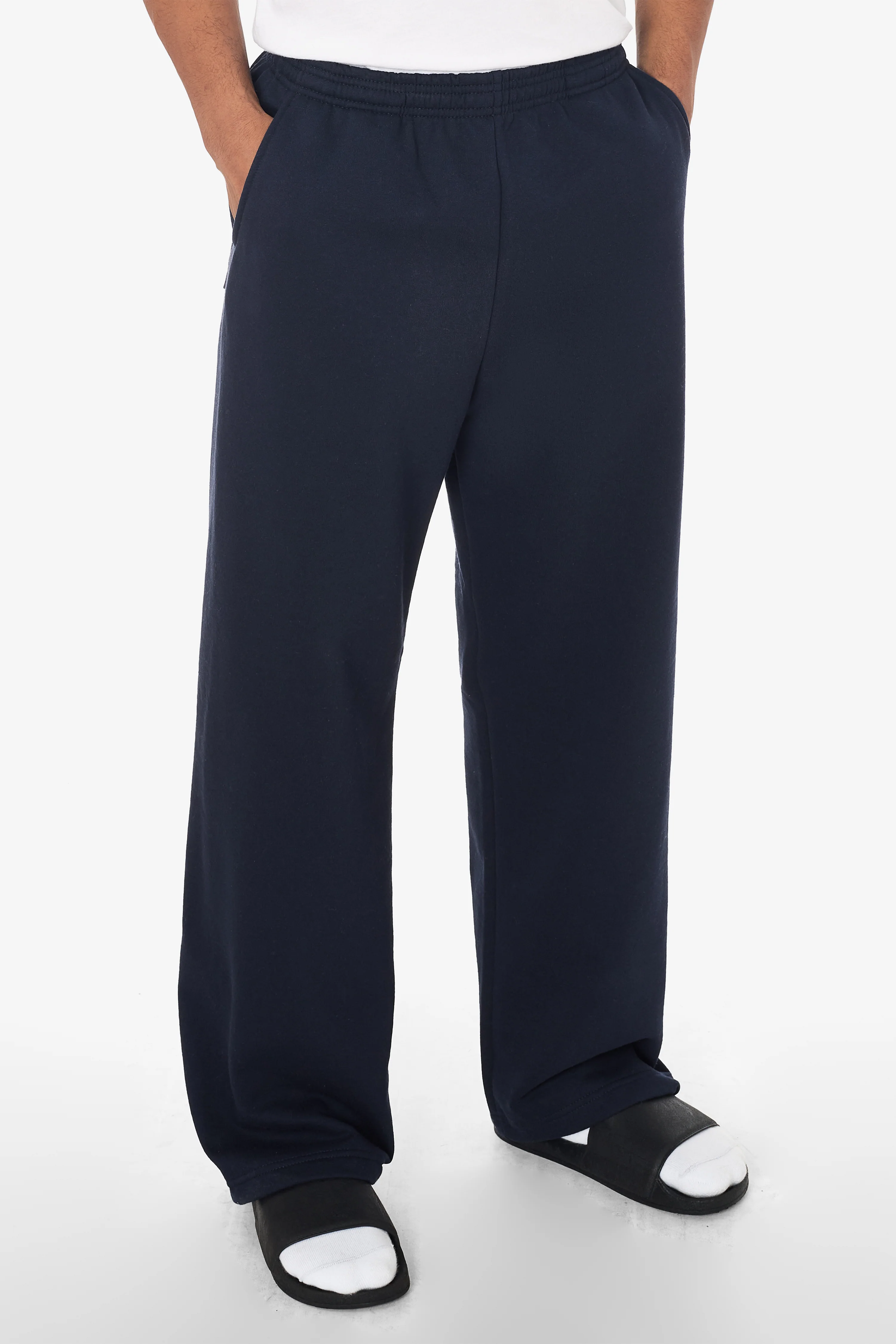 MWF1045 - 10 oz. Mid-Weight Poly Cotton Fleece Wide Open Bottom Sweatpant - Image 19
