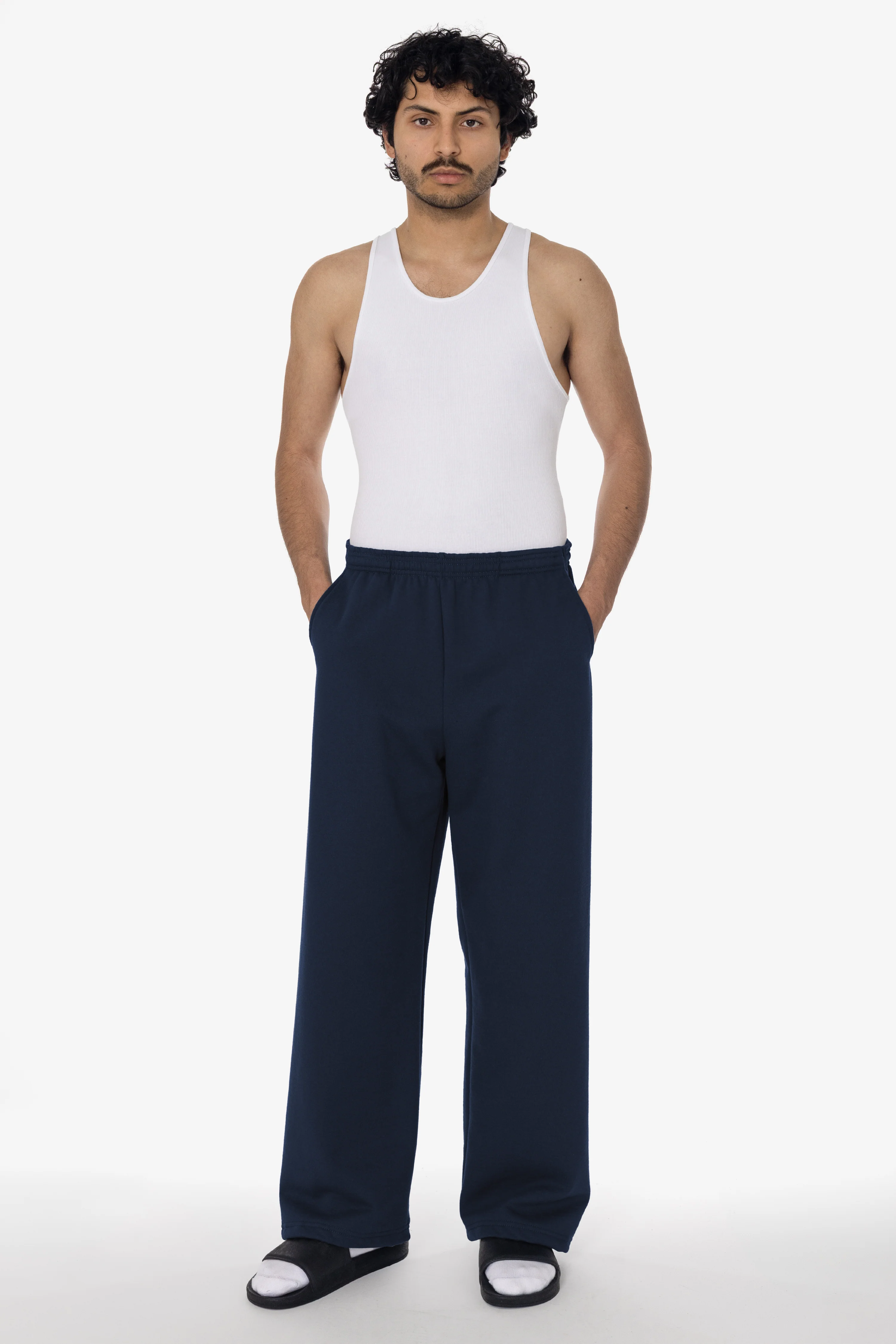 MWF1045 - 10 oz. Mid-Weight Poly Cotton Fleece Wide Open Bottom Sweatpant - Image 34