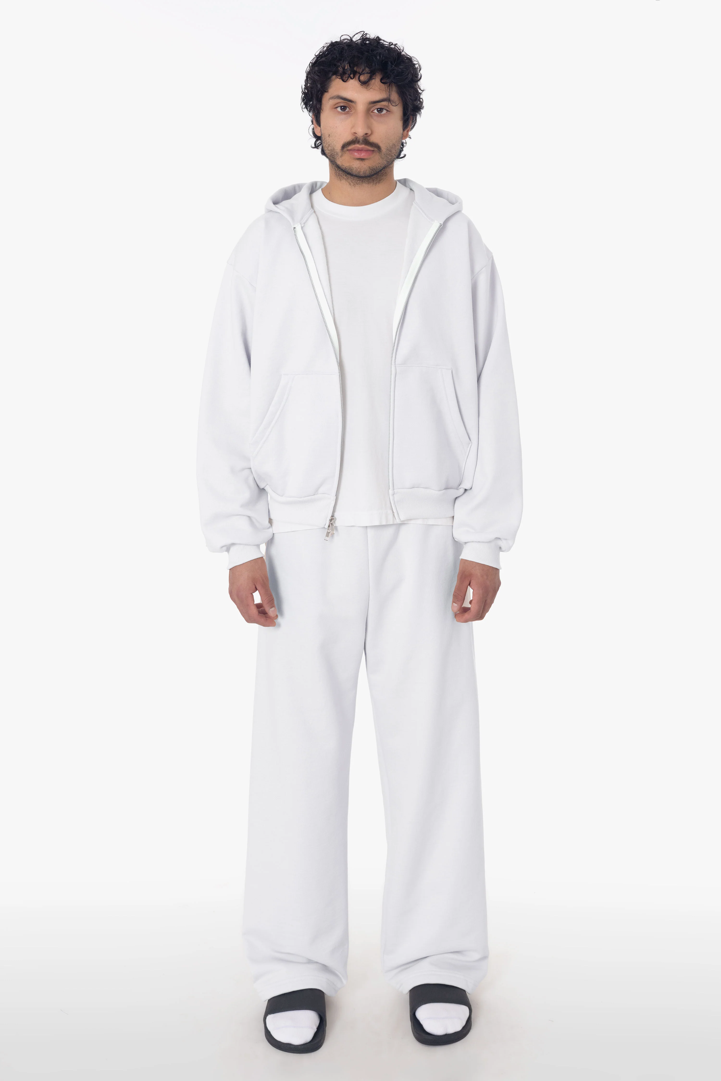 MWF1045 - 10 oz. Mid-Weight Poly Cotton Fleece Wide Open Bottom Sweatpant - Image 7