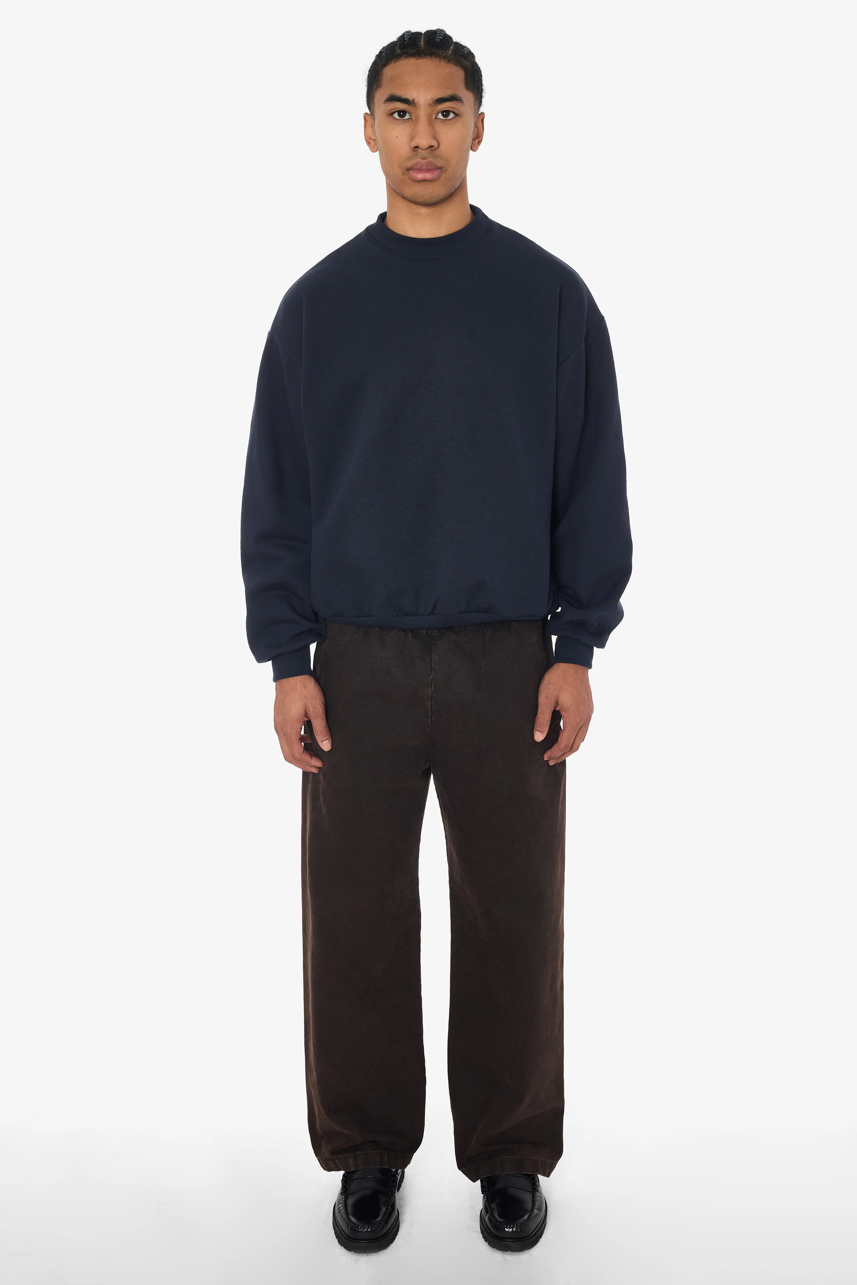 MWF1047 - 10 oz. Mid-weight Poly Cotton Fleece Wide Crewneck - Image 12