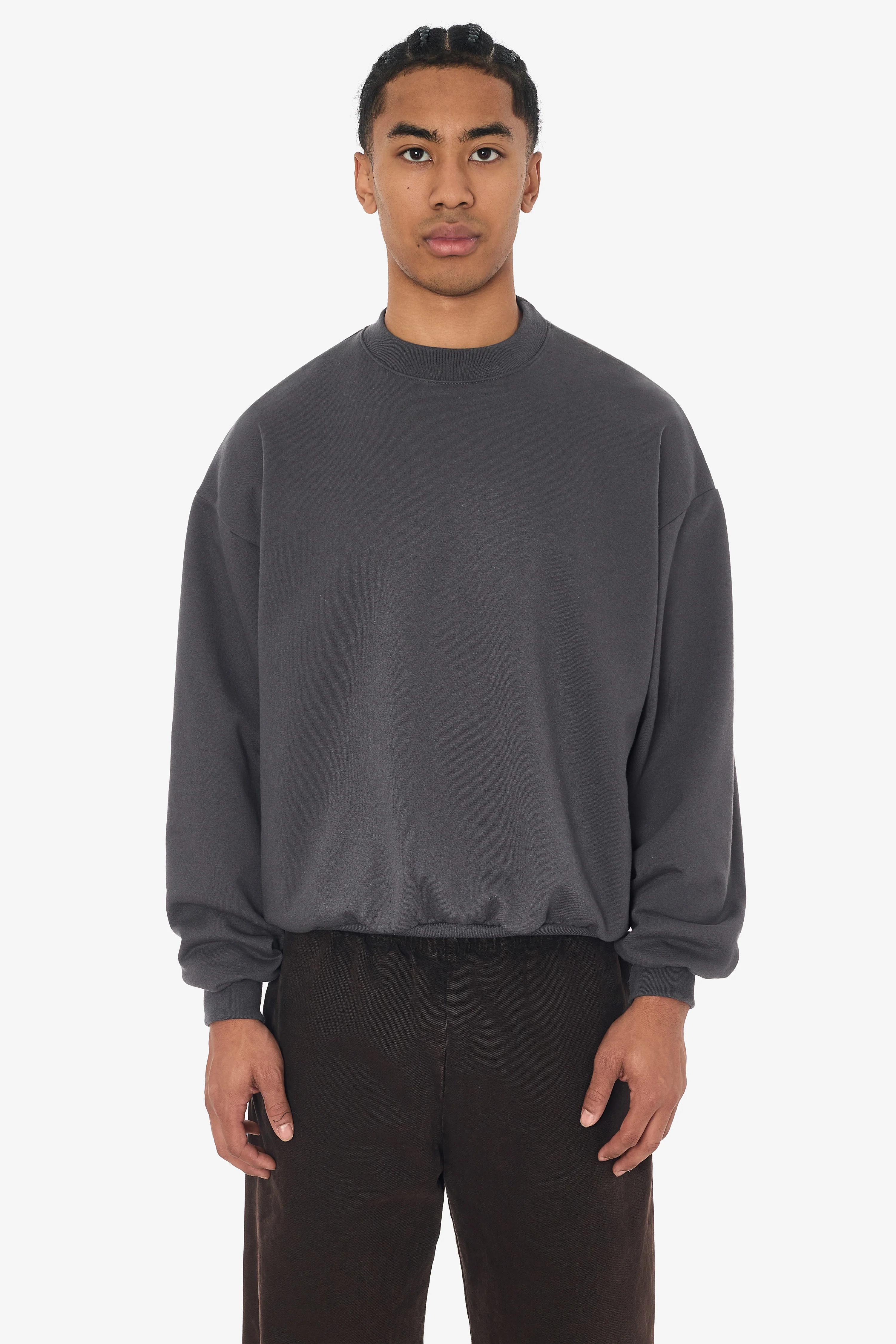 MWF1047 - 10 oz. Mid-weight Poly Cotton Fleece Wide Crewneck - Image 16