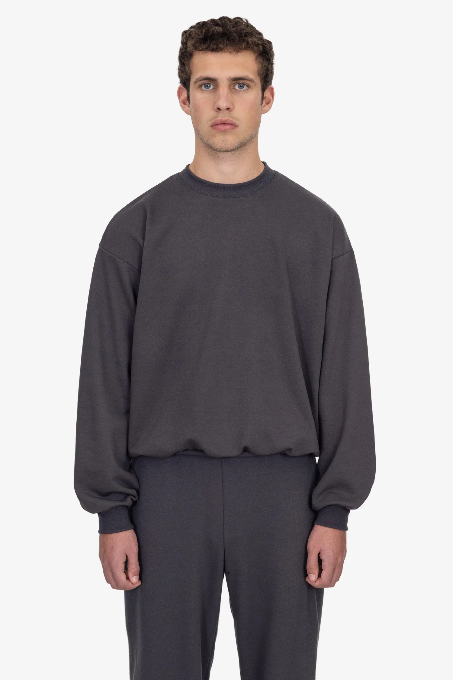 MWF1047 - 10 oz. Mid-weight Poly Cotton Fleece Wide Crewneck - Image 26
