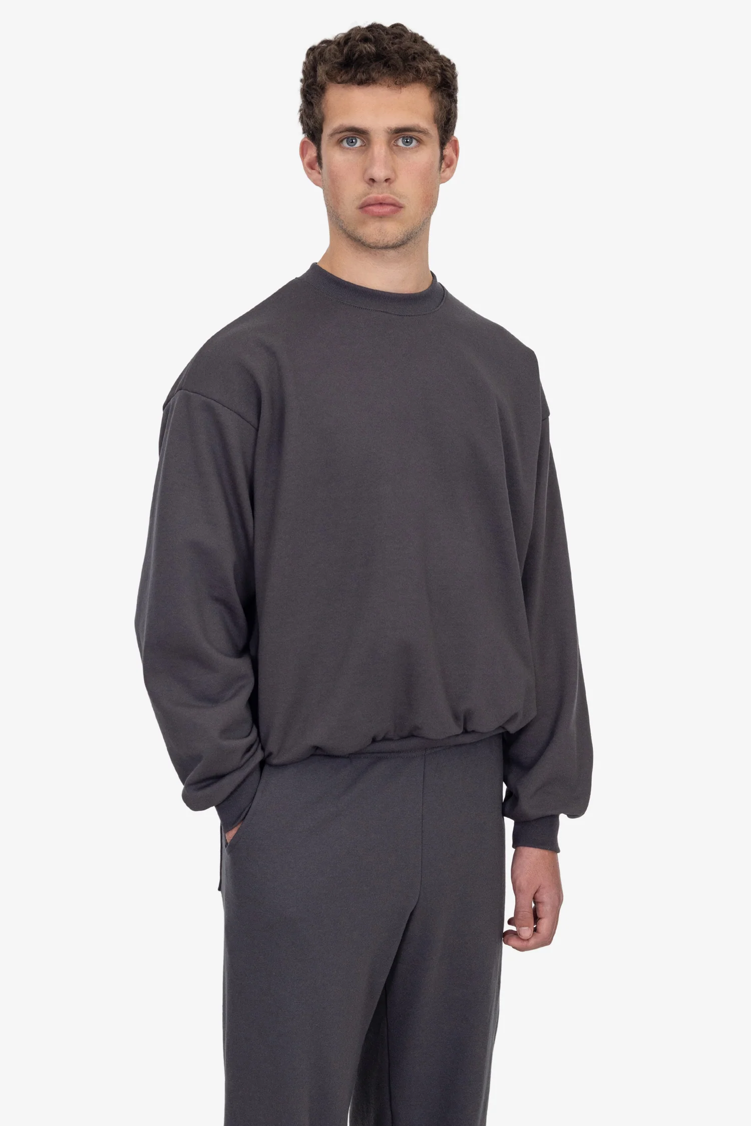 MWF1047 - 10 oz. Mid-weight Poly Cotton Fleece Wide Crewneck - Image 27