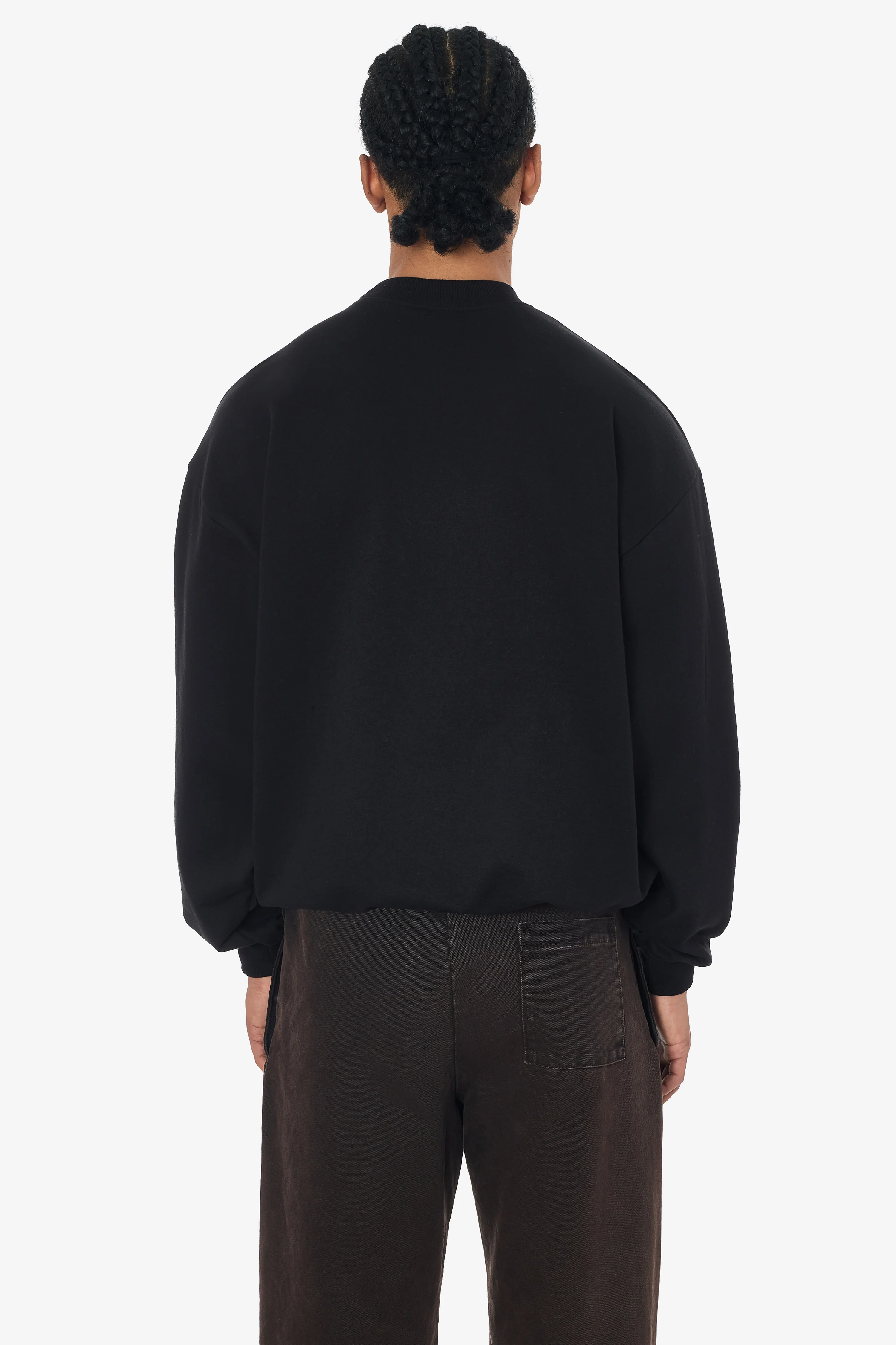 MWF1047 - 10 oz. Mid-weight Poly Cotton Fleece Wide Crewneck - Image 3