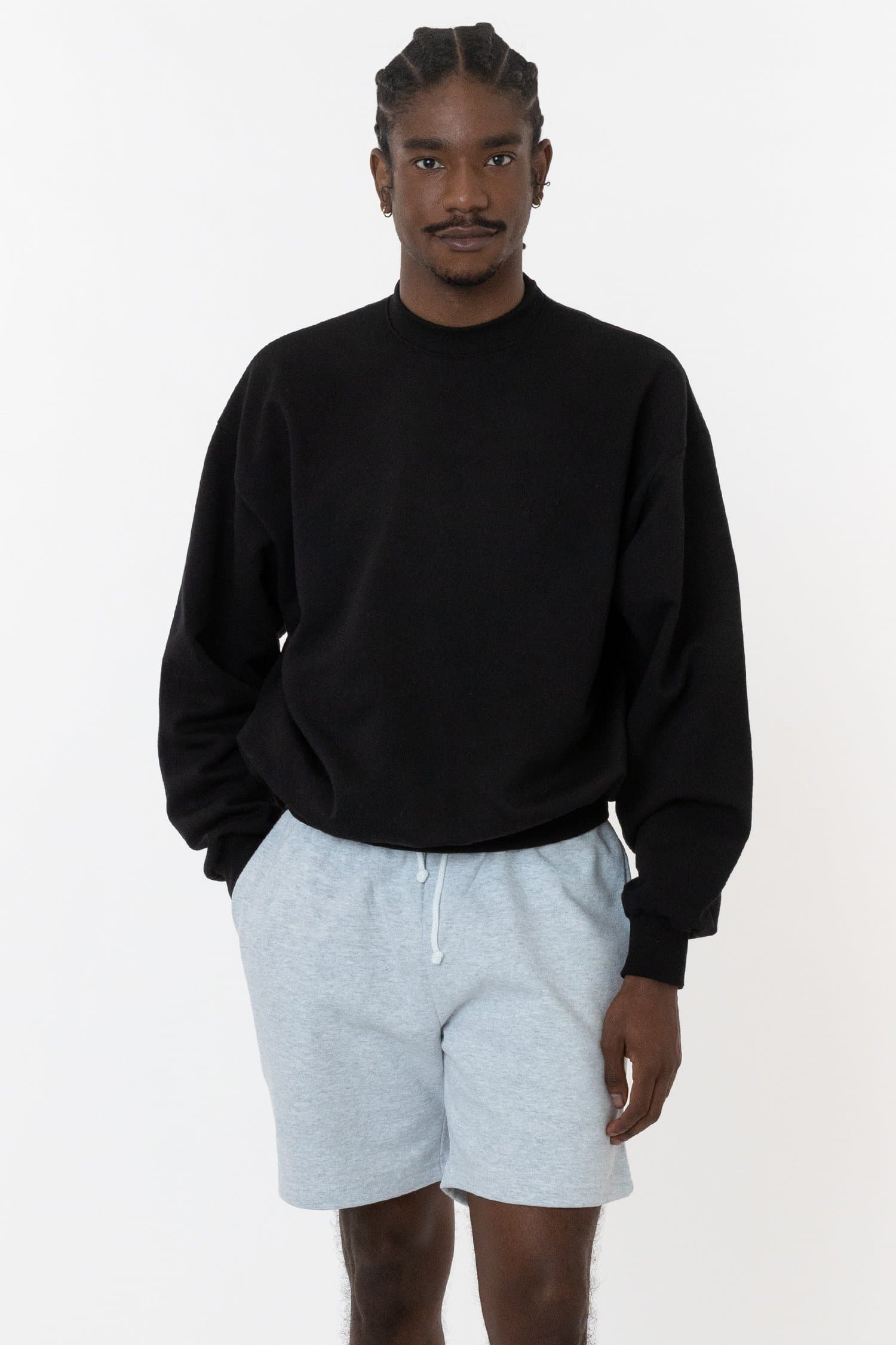 MWF1047 - 10 oz. Mid-weight Poly Cotton Fleece Wide Crewneck - Image 37