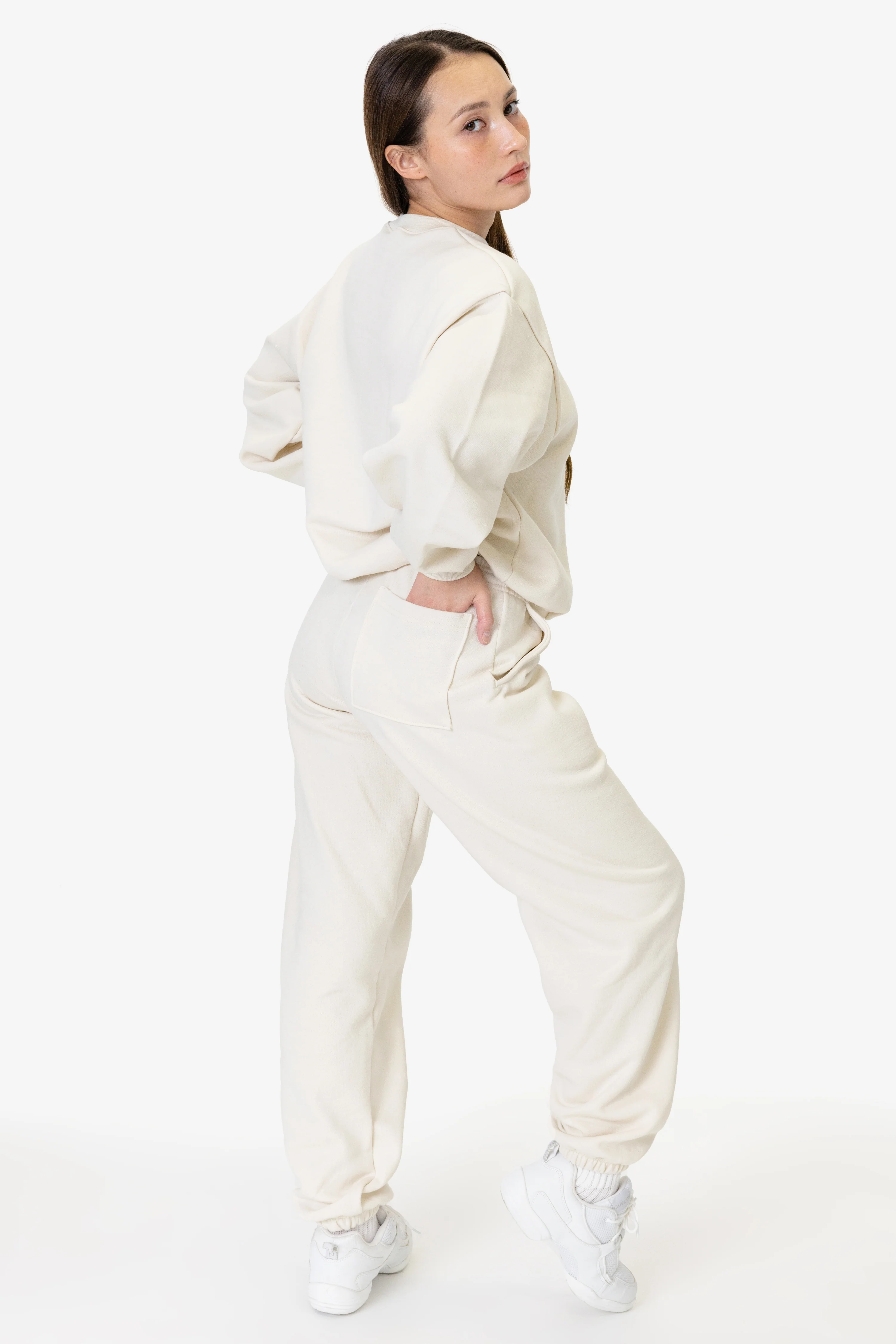 MWF1047 - 10 oz. Mid-weight Poly Cotton Fleece Wide Crewneck - Image 44