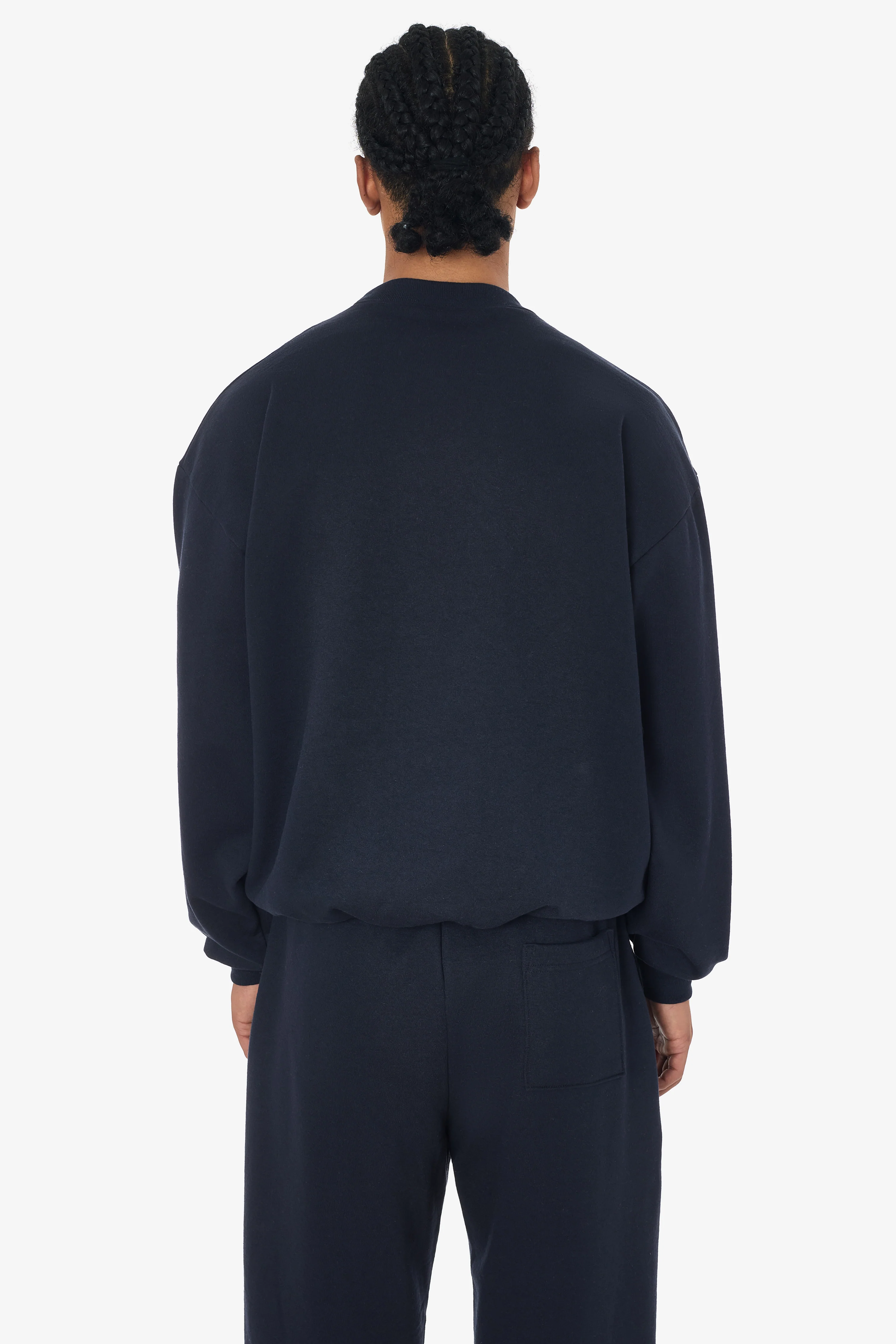 MWF1047 - 10 oz. Mid-weight Poly Cotton Fleece Wide Crewneck - Image 6