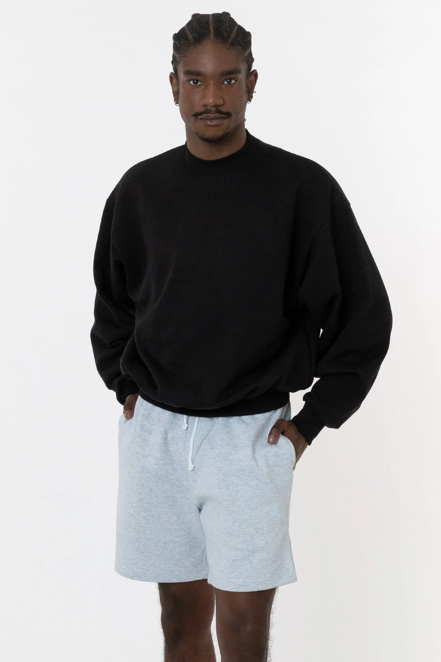 MWF1047 Unisex - 10 oz. Mid-weight Poly Cotton Fleece Wide Crewneck - Image 6