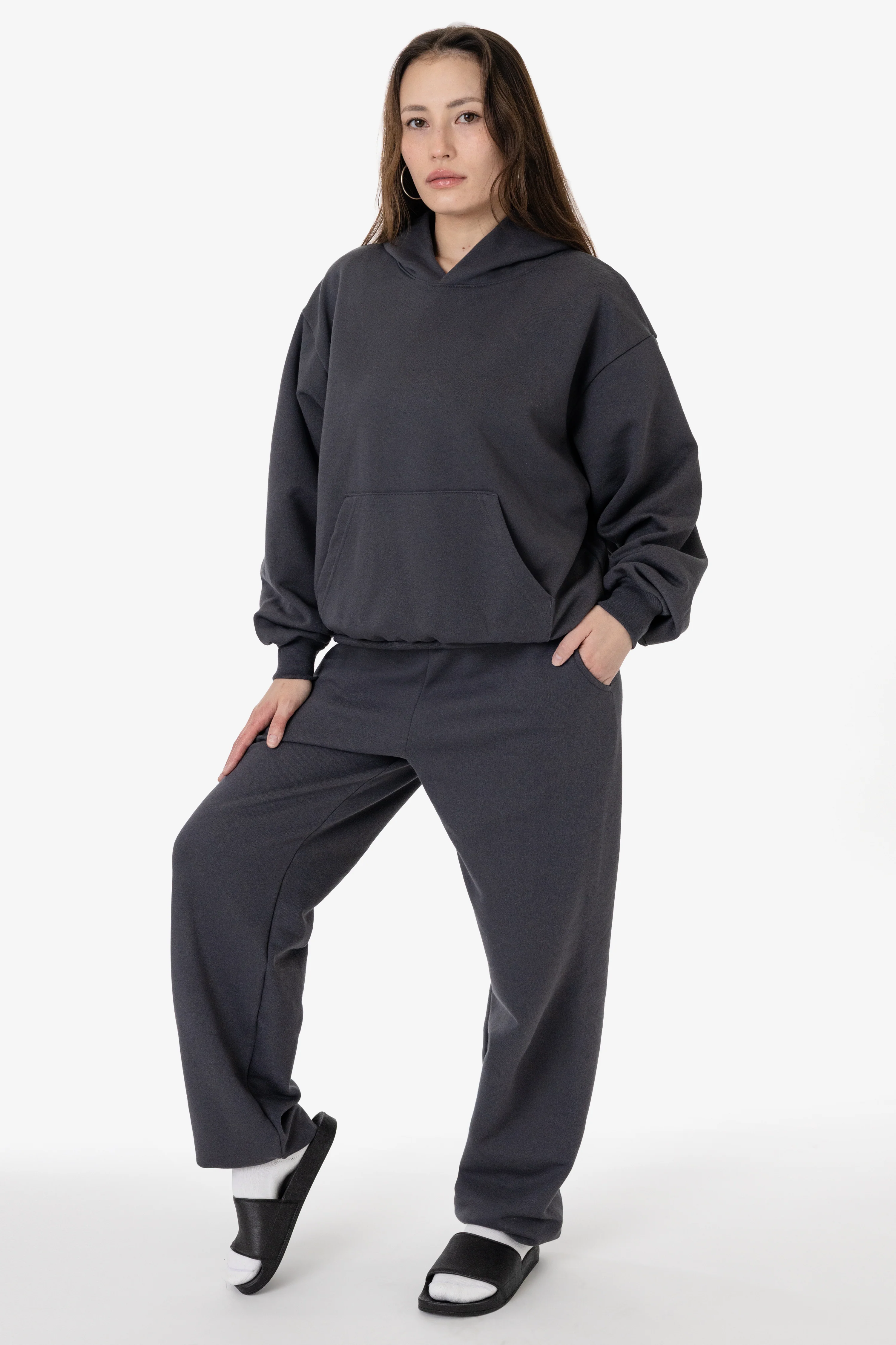 MWF1049 - 10 oz. Mid-weight Poly Cotton Fleece Wide Hoodie - Image 17