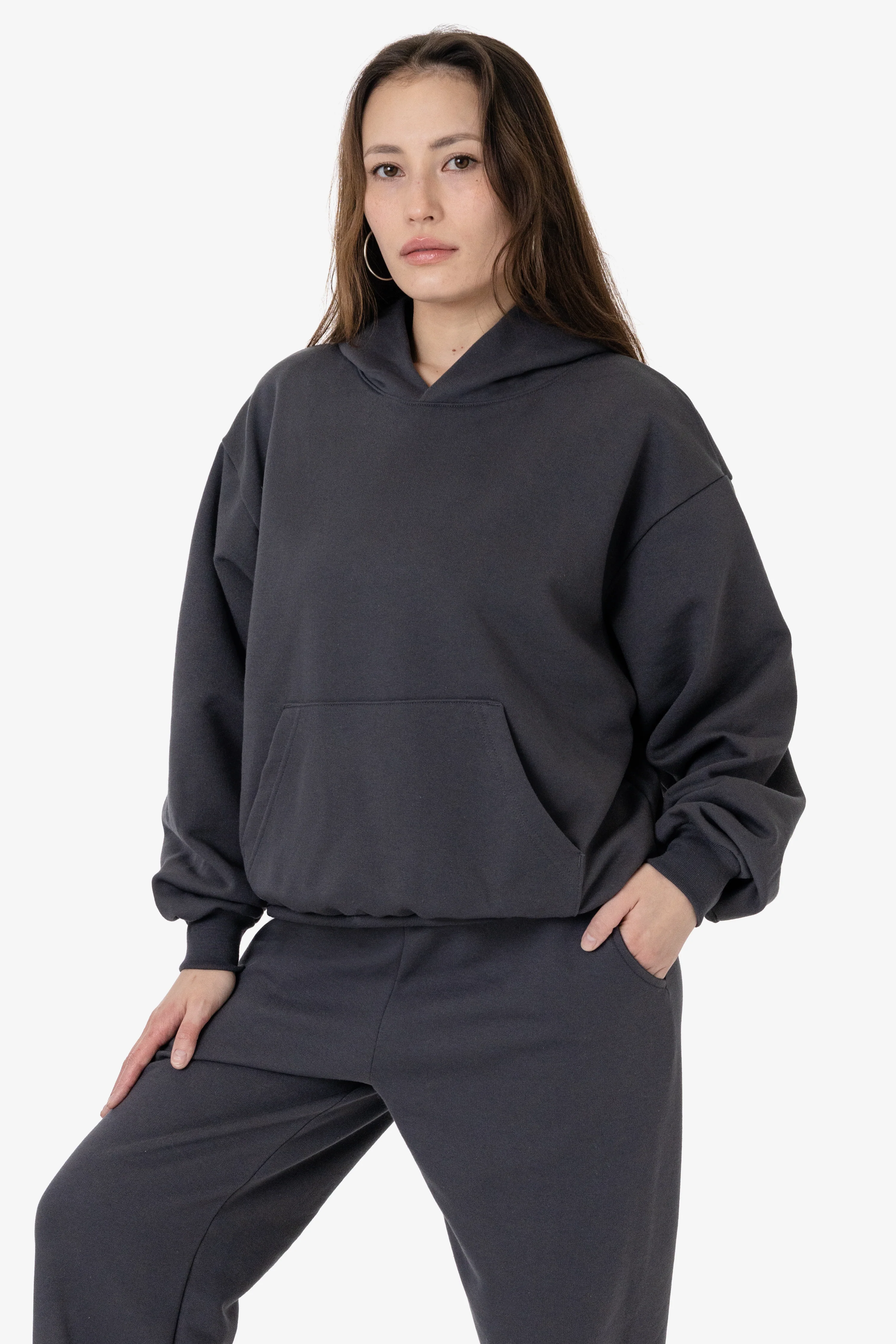MWF1049 - 10 oz. Mid-weight Poly Cotton Fleece Wide Hoodie - Image 2
