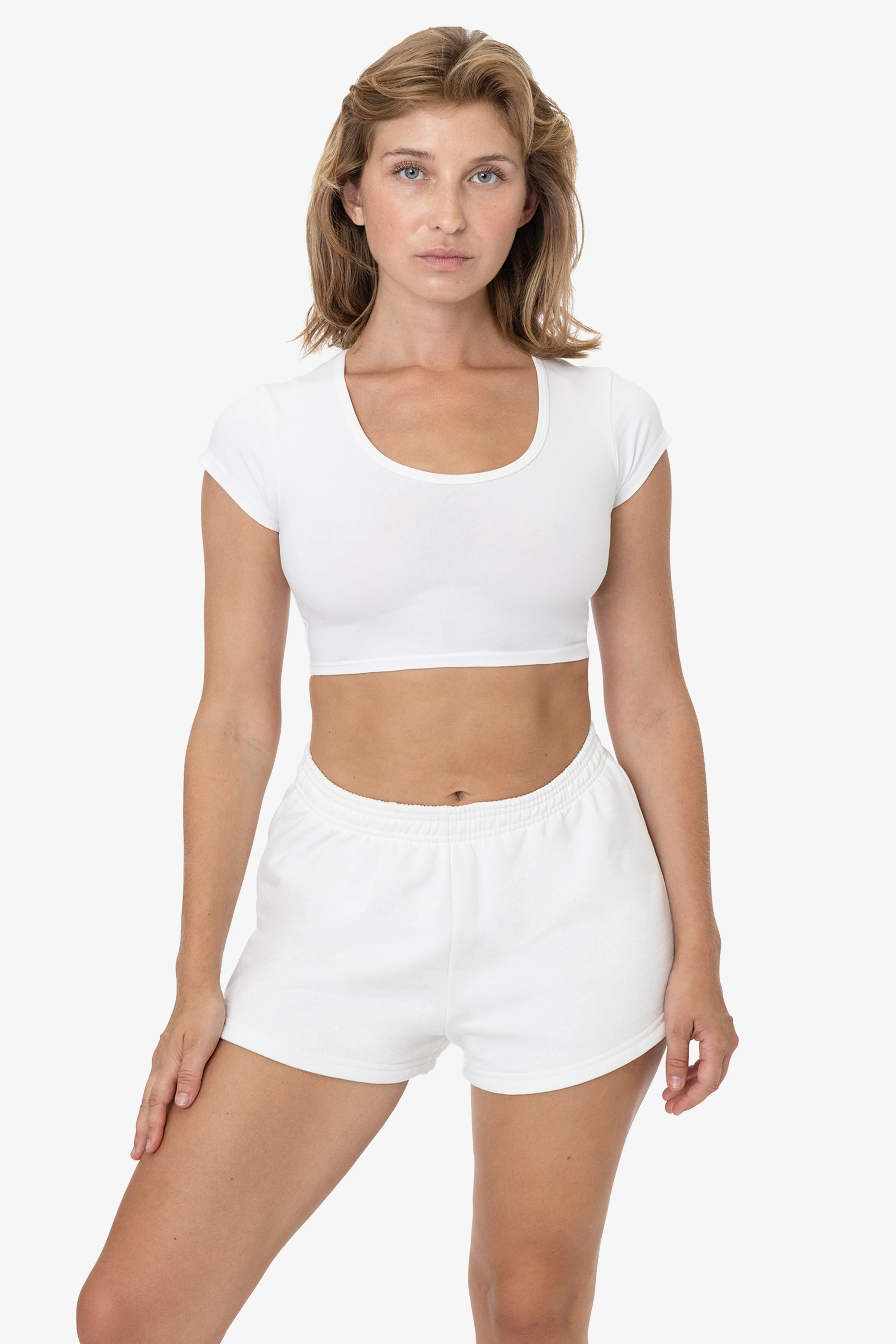MWF314 - 10 oz. Mid-Weight Poly Cotton Fleece Short Shorts - Image 3
