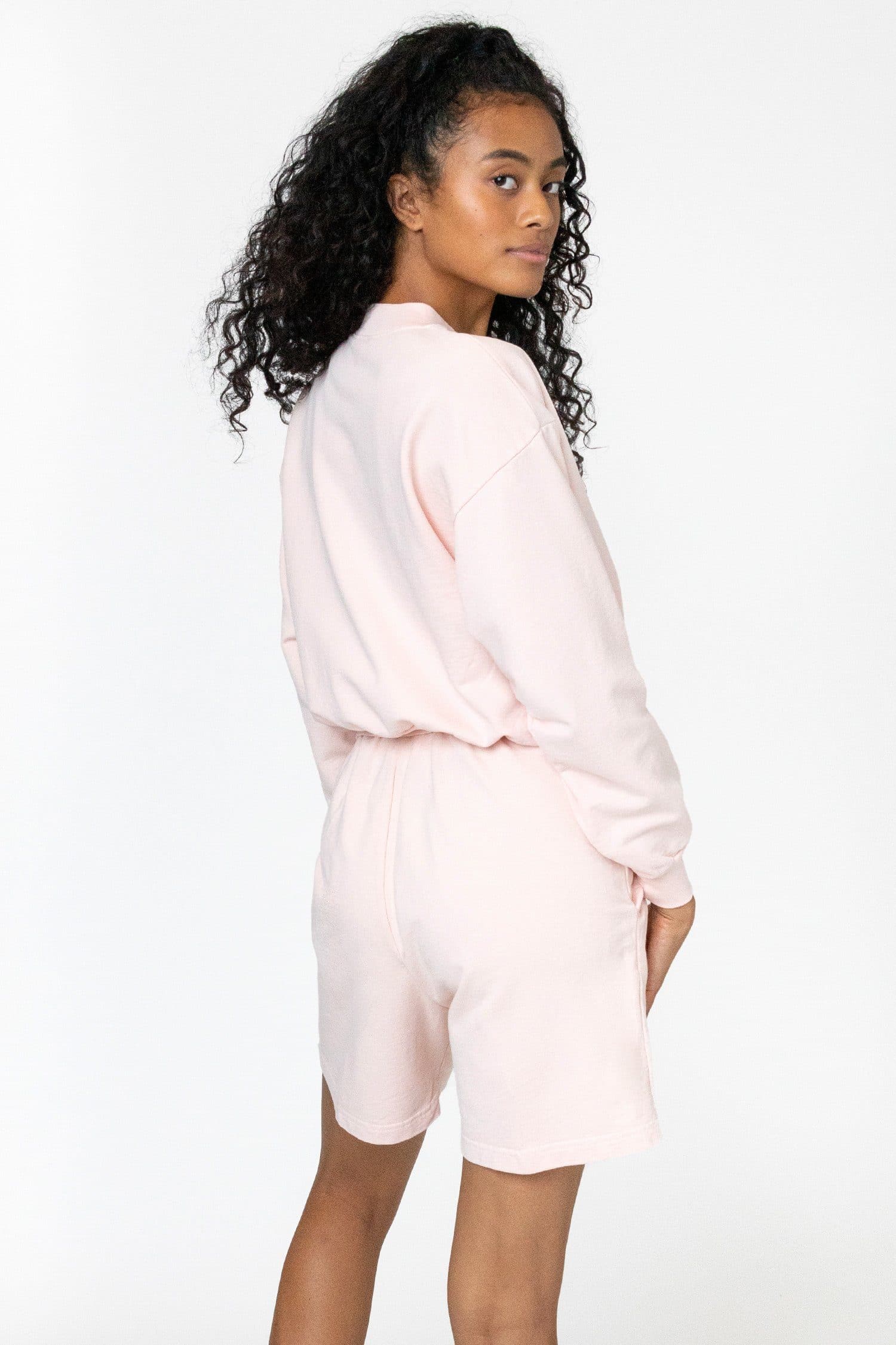 MWT06GD - Garment Dyed Cropped Mock Neck French Terry Pullover - Image 7