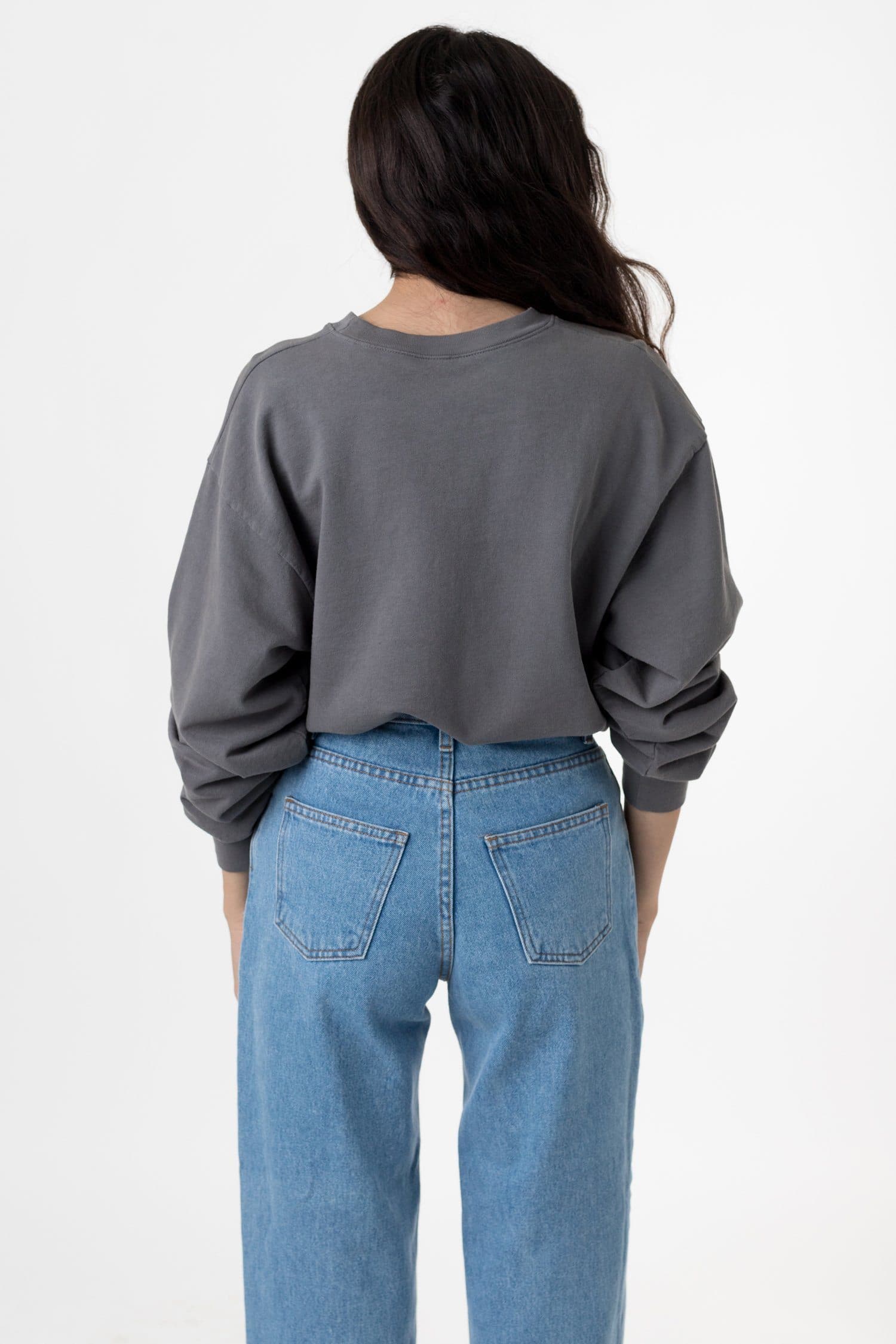 MWT07GD Unisex - Long Sleeve Garment Dye French Terry Pullover - Image 12