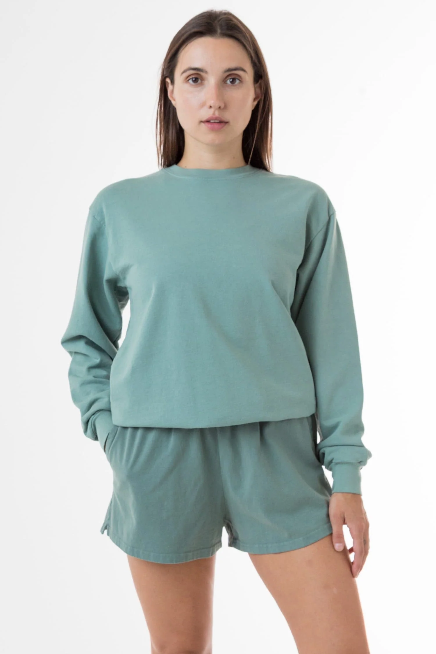 MWT07GD Unisex - Long Sleeve Garment Dye French Terry Pullover - Image 3