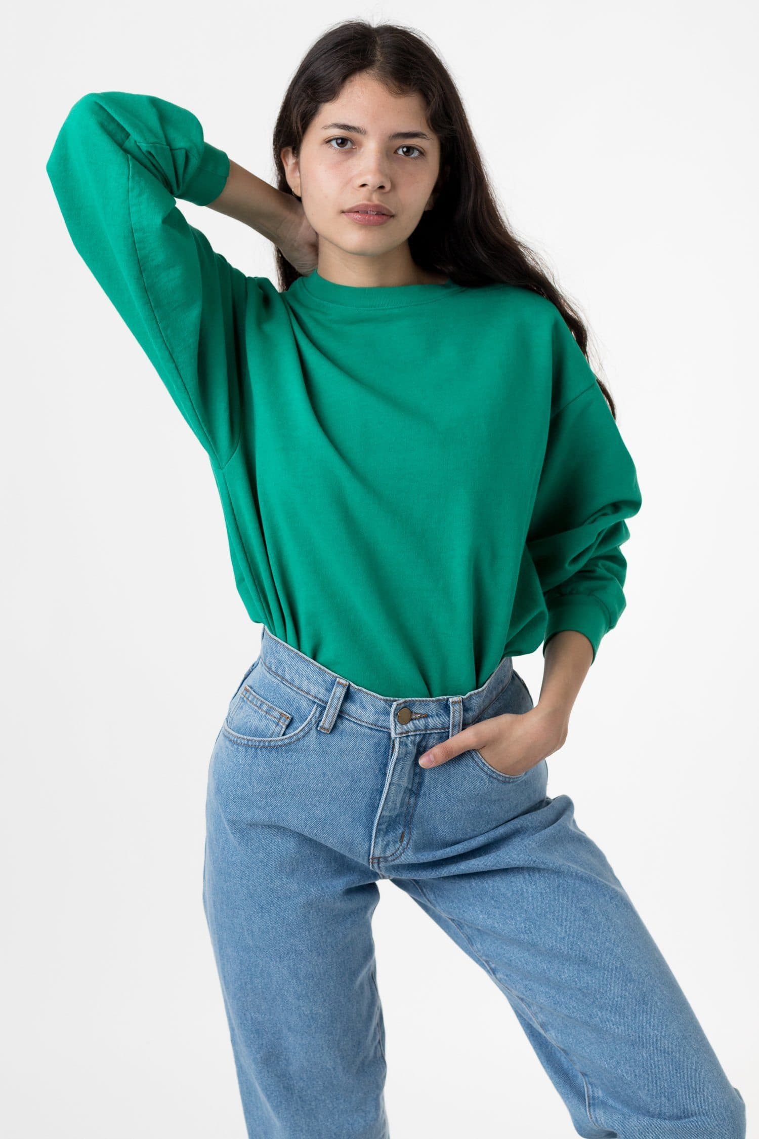 MWT07GD Unisex - Long Sleeve Garment Dye French Terry Pullover - Image 8
