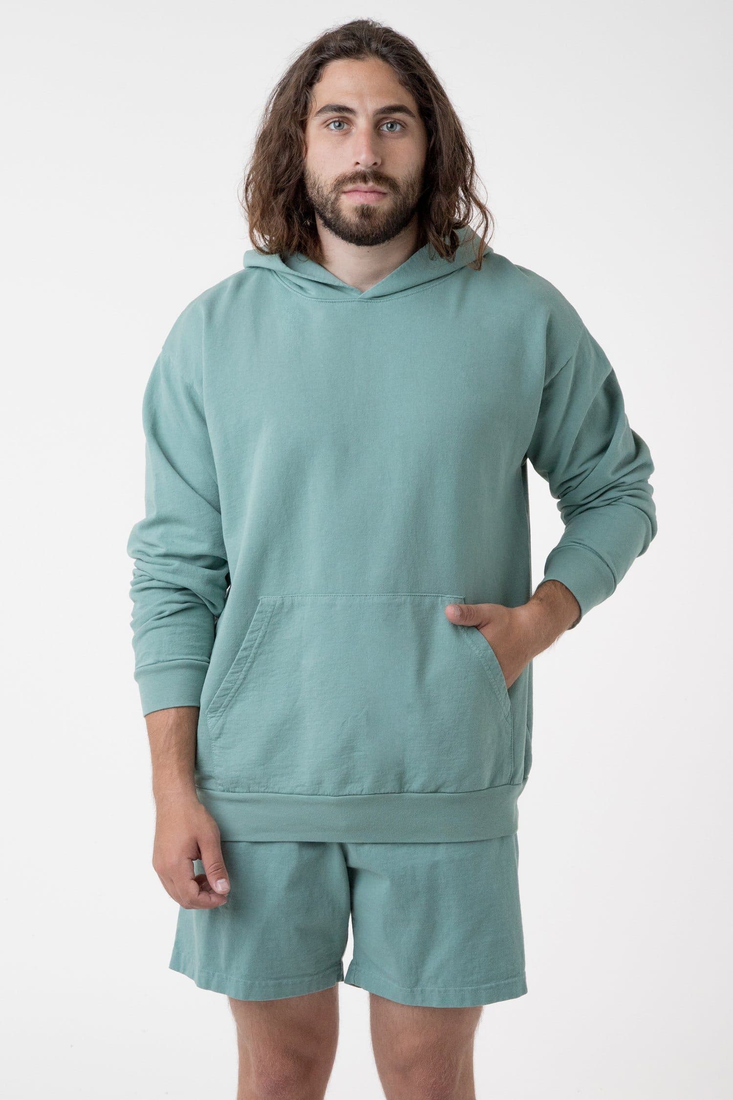 MWT09GD - Long Sleeve Garment Dye French Terry Pullover Hoodie - Image 15