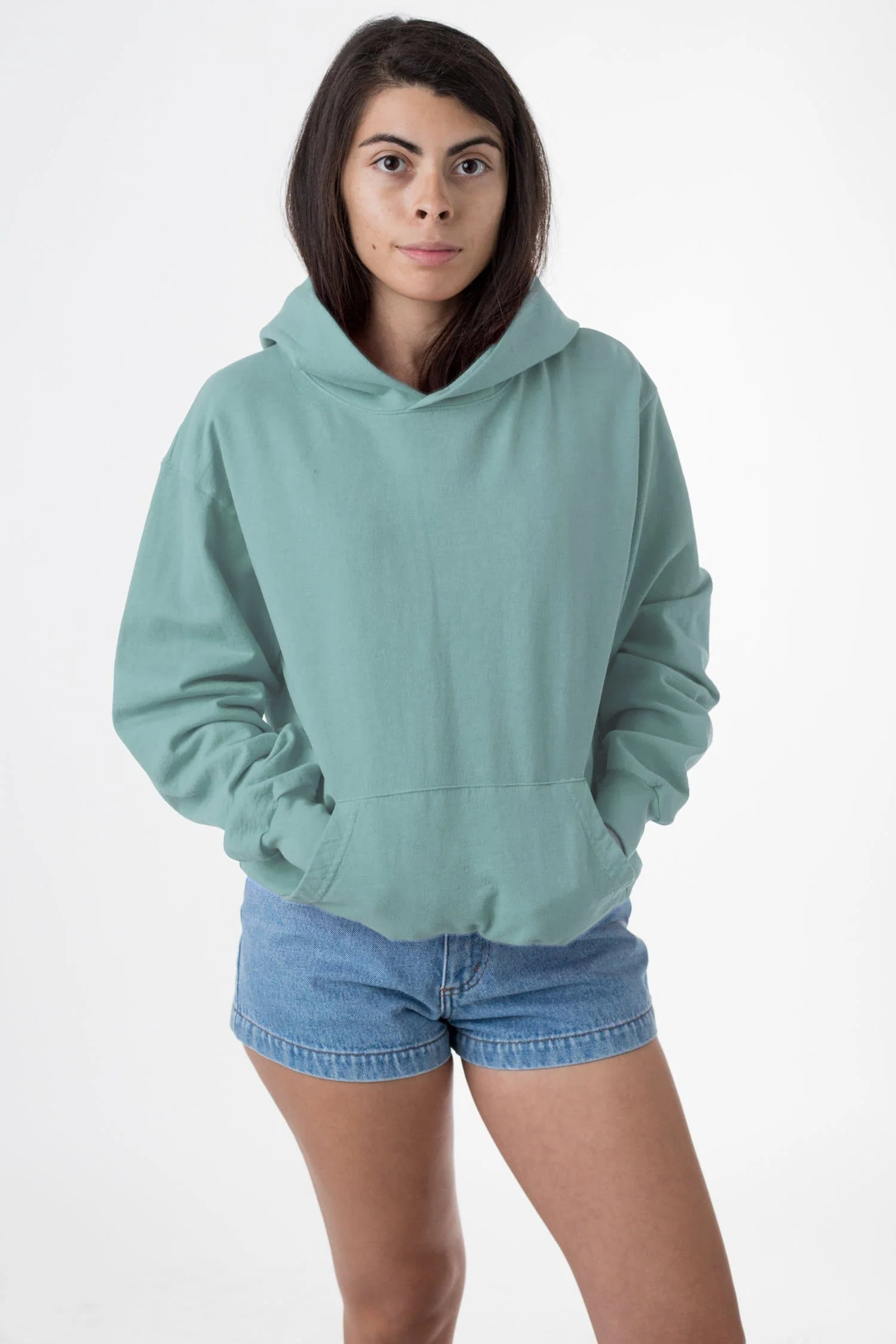 MWT09GD Unisex - Long Sleeve Garment Dye French Terry Pullover Hoodie - Image 2