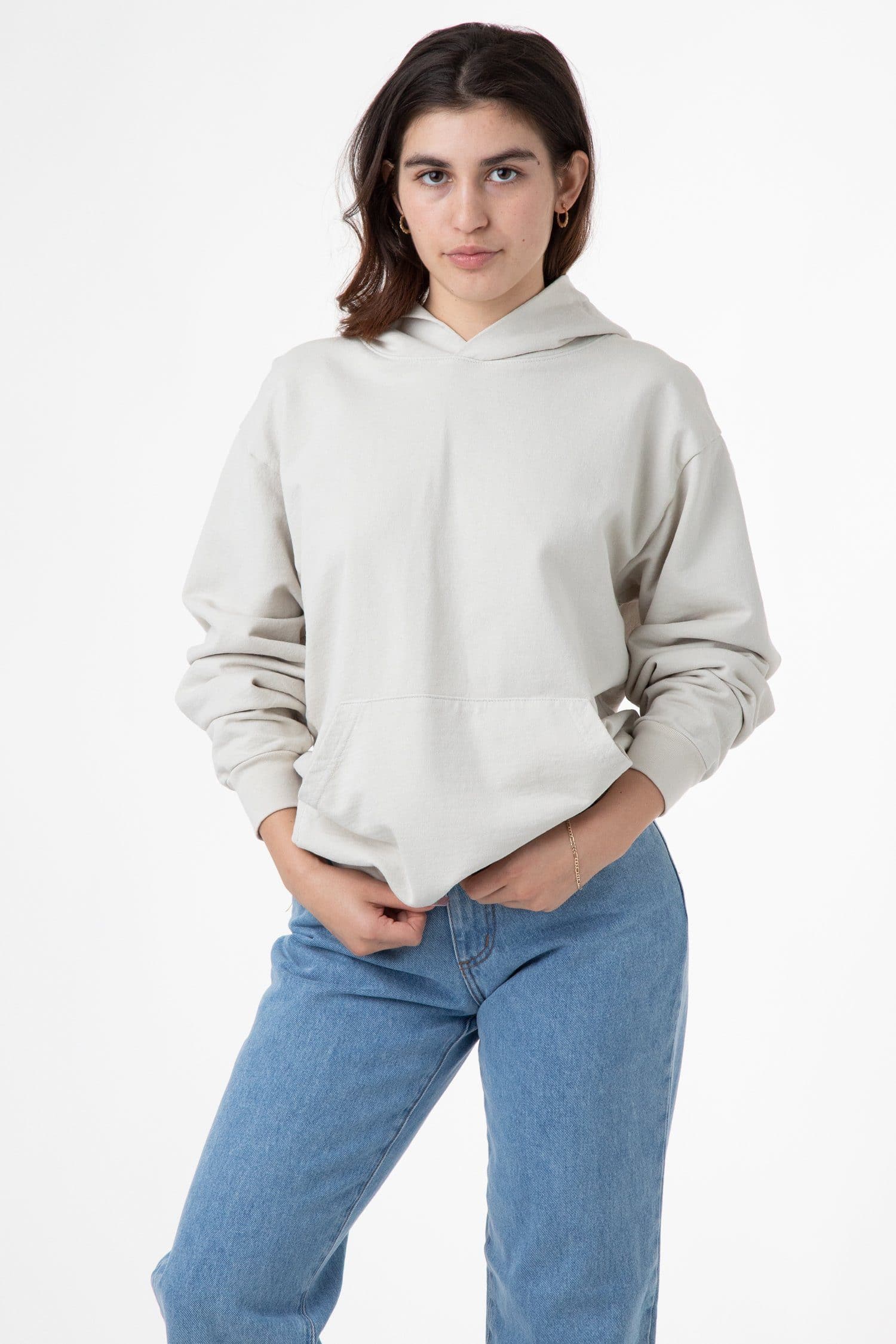 MWT09GD Unisex - Long Sleeve Garment Dye French Terry Pullover Hoodie - Image 3