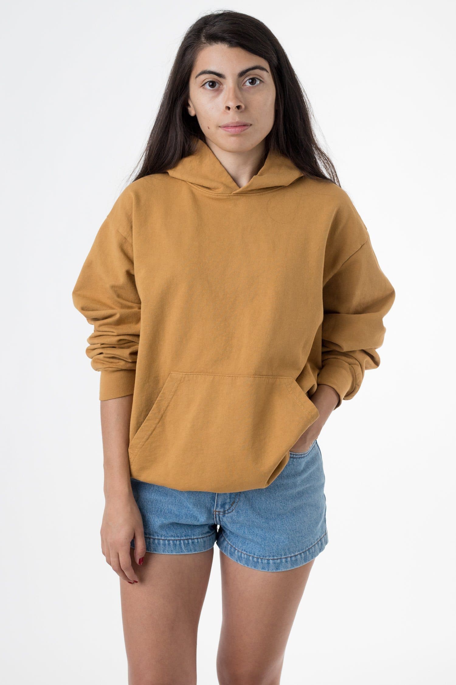 MWT09GD Unisex - Long Sleeve Garment Dye French Terry Pullover Hoodie - Image 4