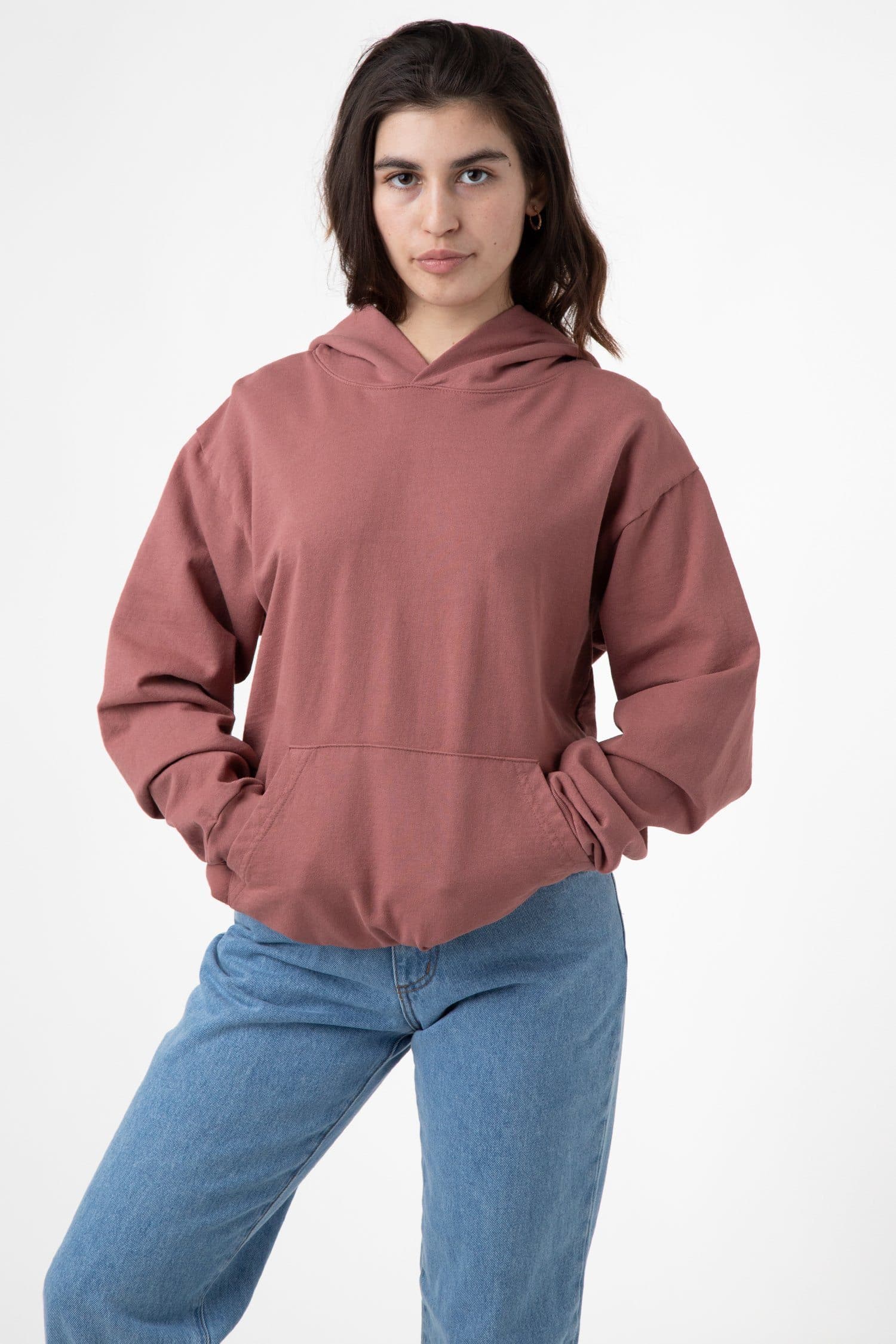 MWT09GD Unisex - Long Sleeve Garment Dye French Terry Pullover Hoodie - Image 6