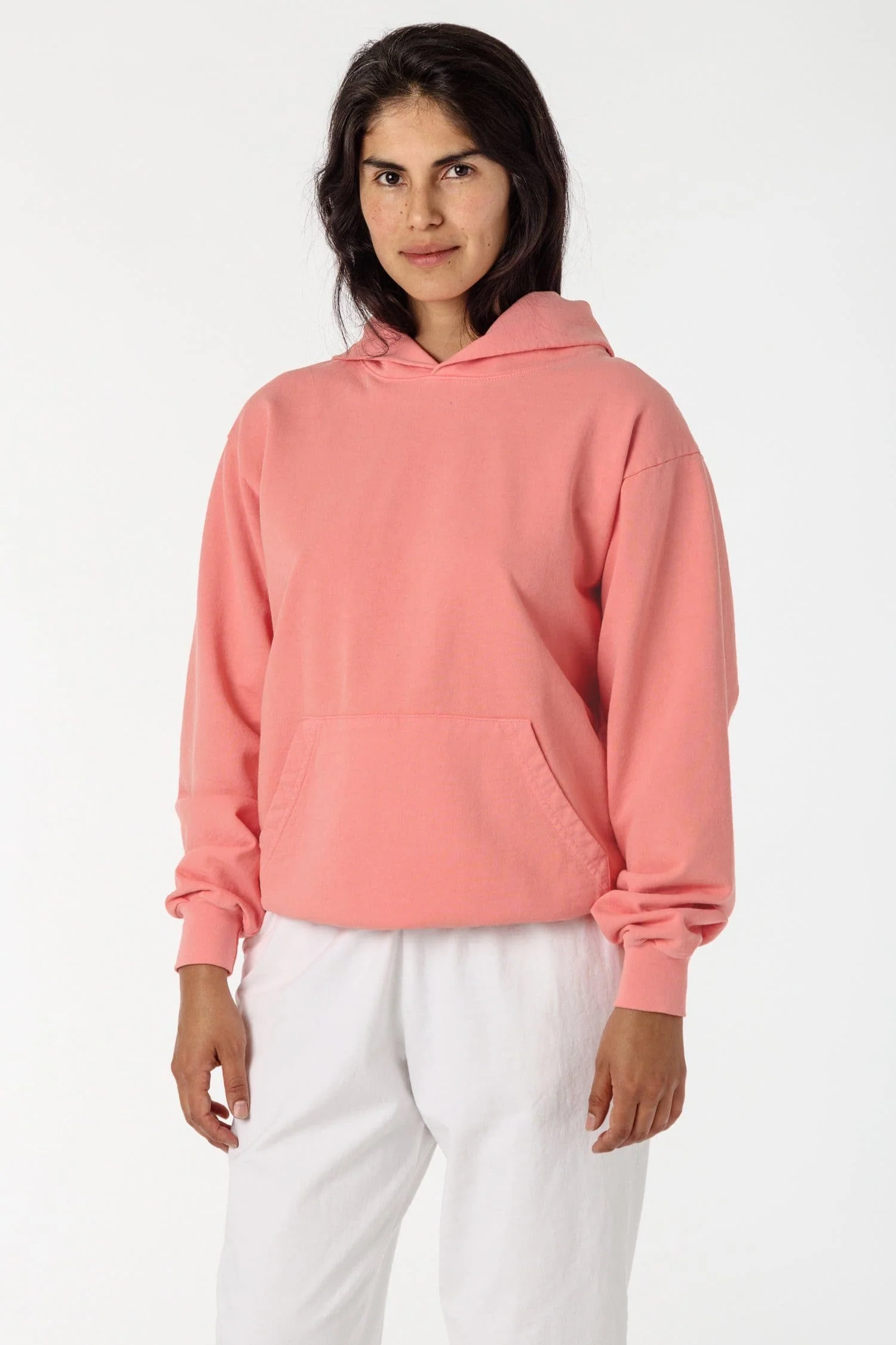 MWT09GD Unisex - Long Sleeve Garment Dye French Terry Pullover Hoodie - Image 7