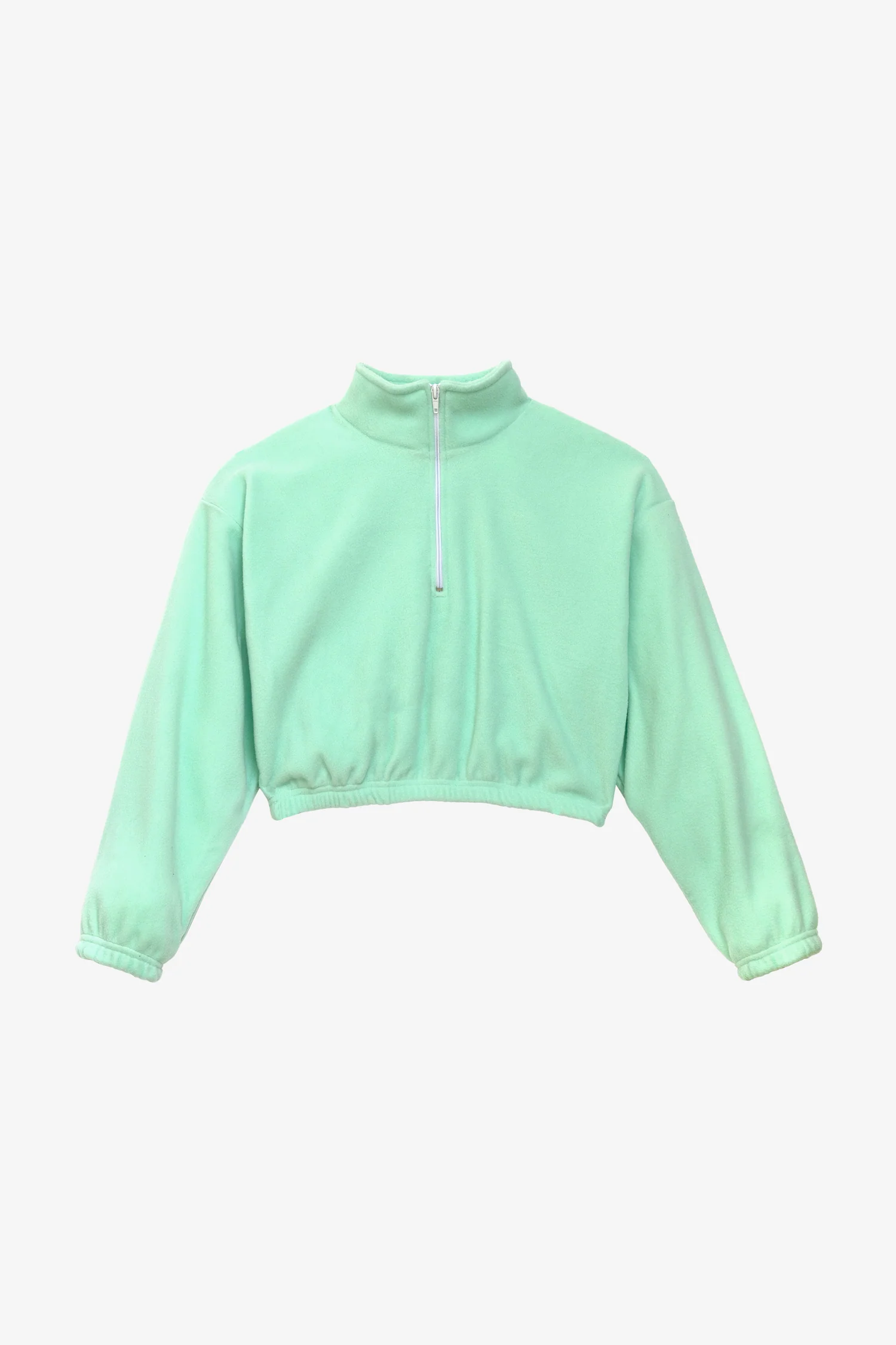 PF306 - Cropped Polar Fleece Half Zip Pullover - Image 48