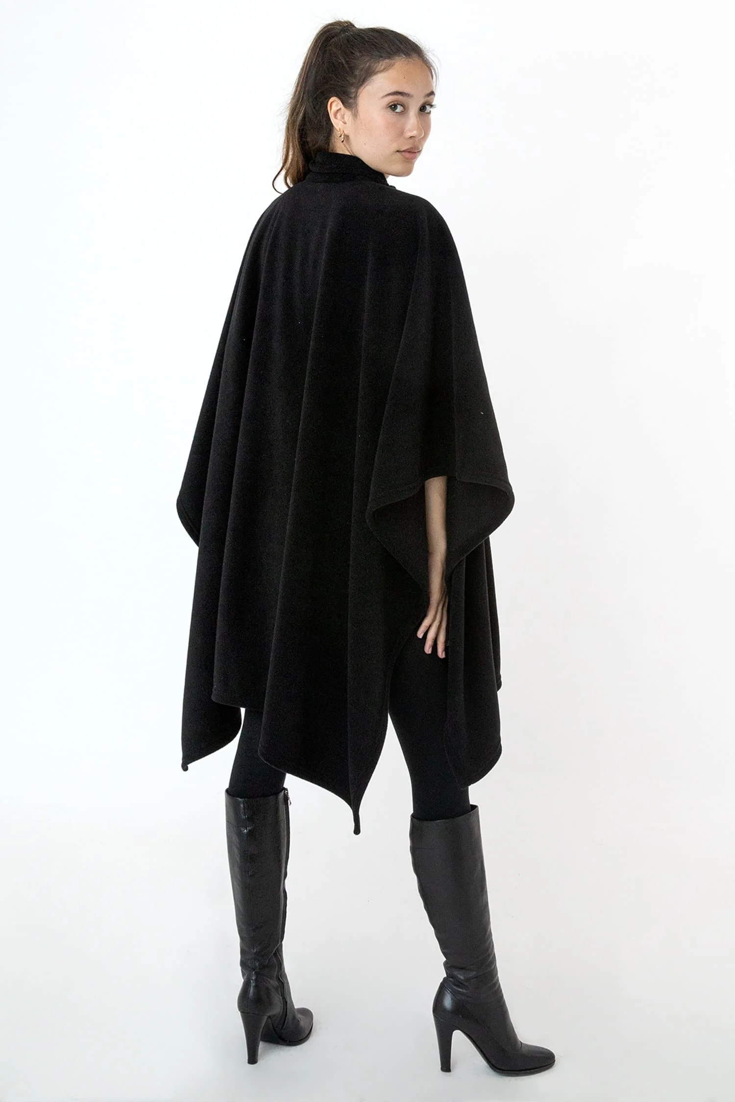 PF419 - Polar Fleece Half Zip Poncho - Image 10