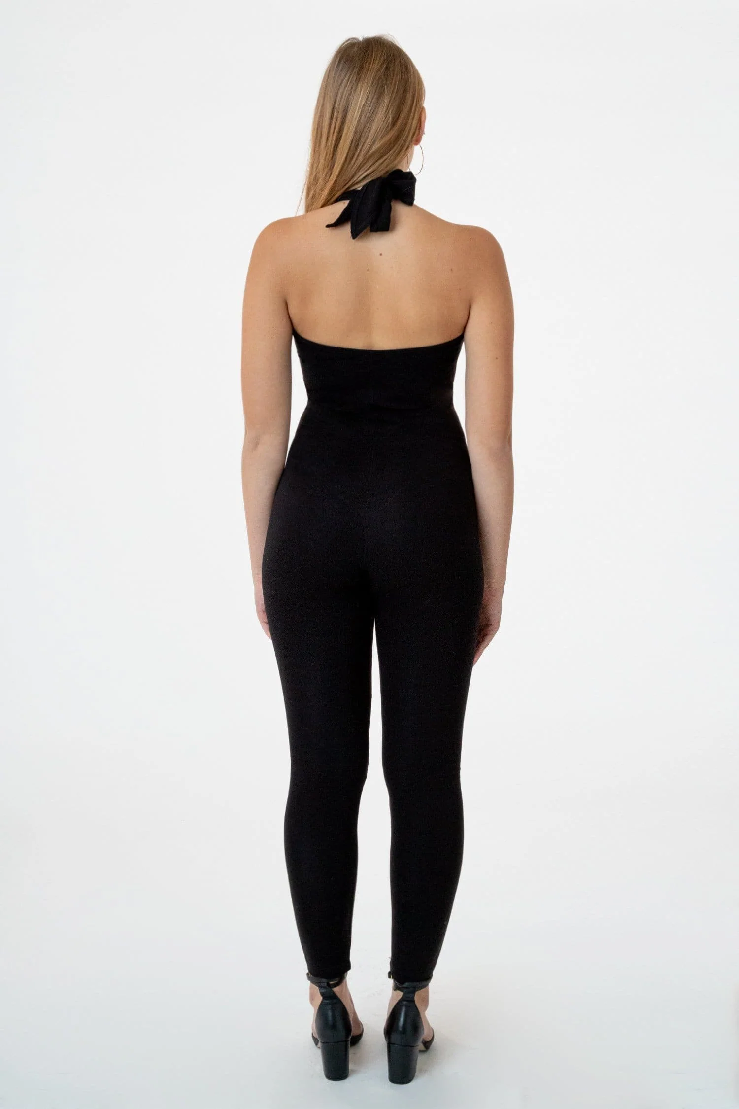 PON405 - Ponte Crossfront Halter Unitard - Image 8