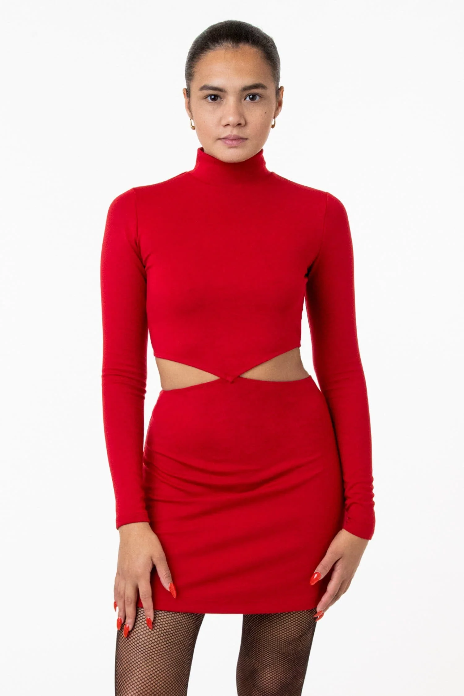 PON408 - Ponte Diamond Cutout Dress - Image 2