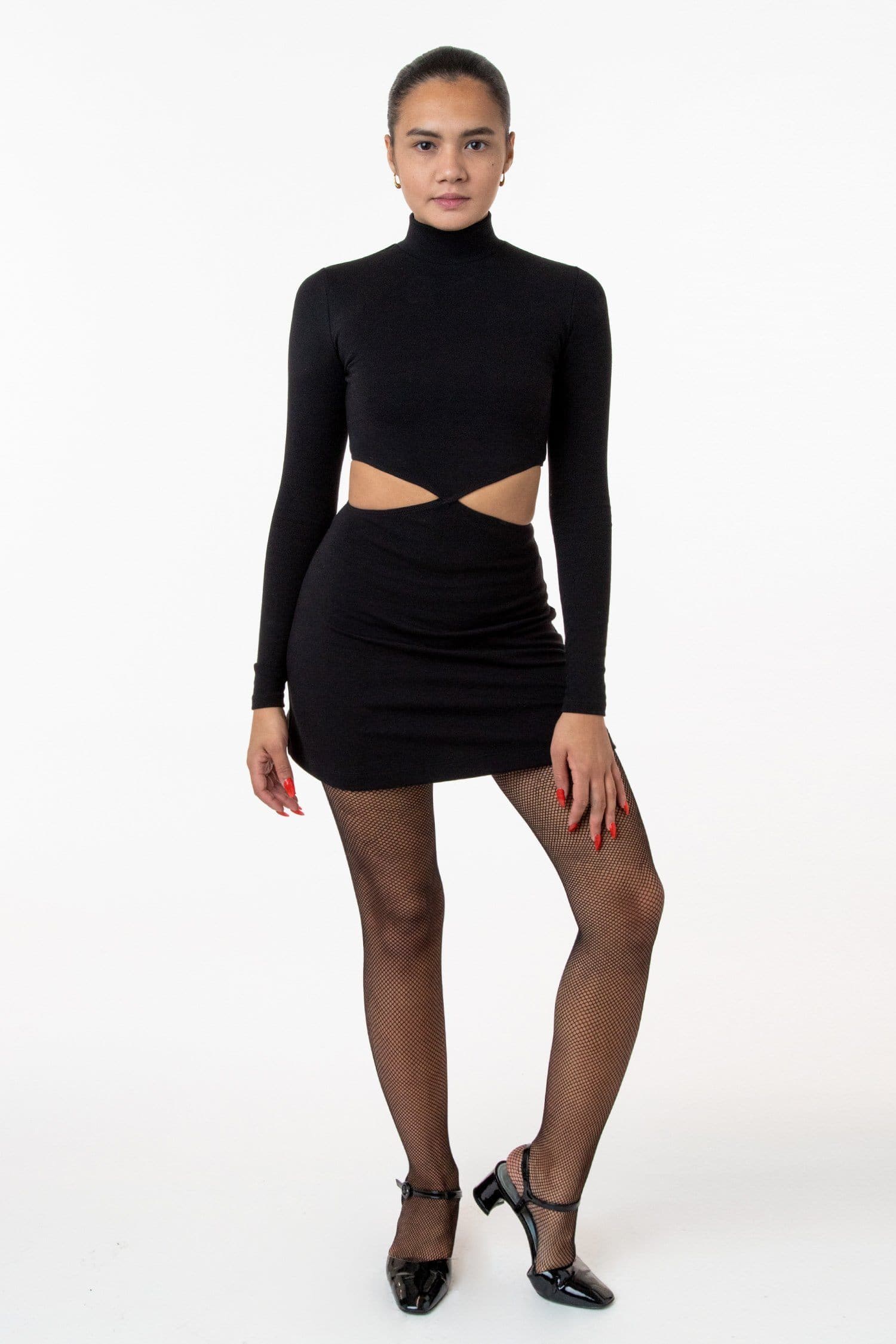 PON408 - Ponte Diamond Cutout Dress - Image 6