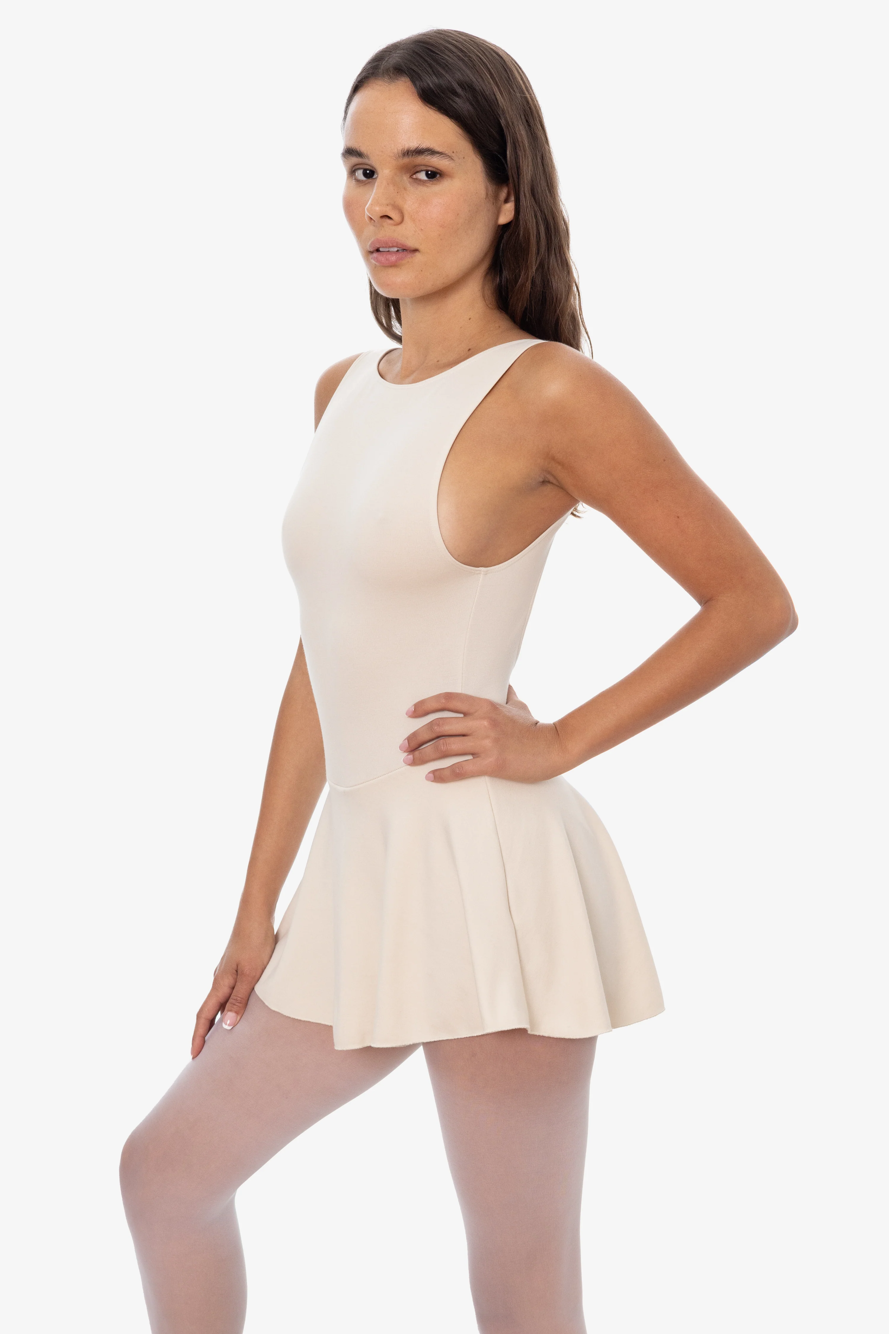PON413 - Ponte Boatneck Ballerina Skirted Leotard - Image 3