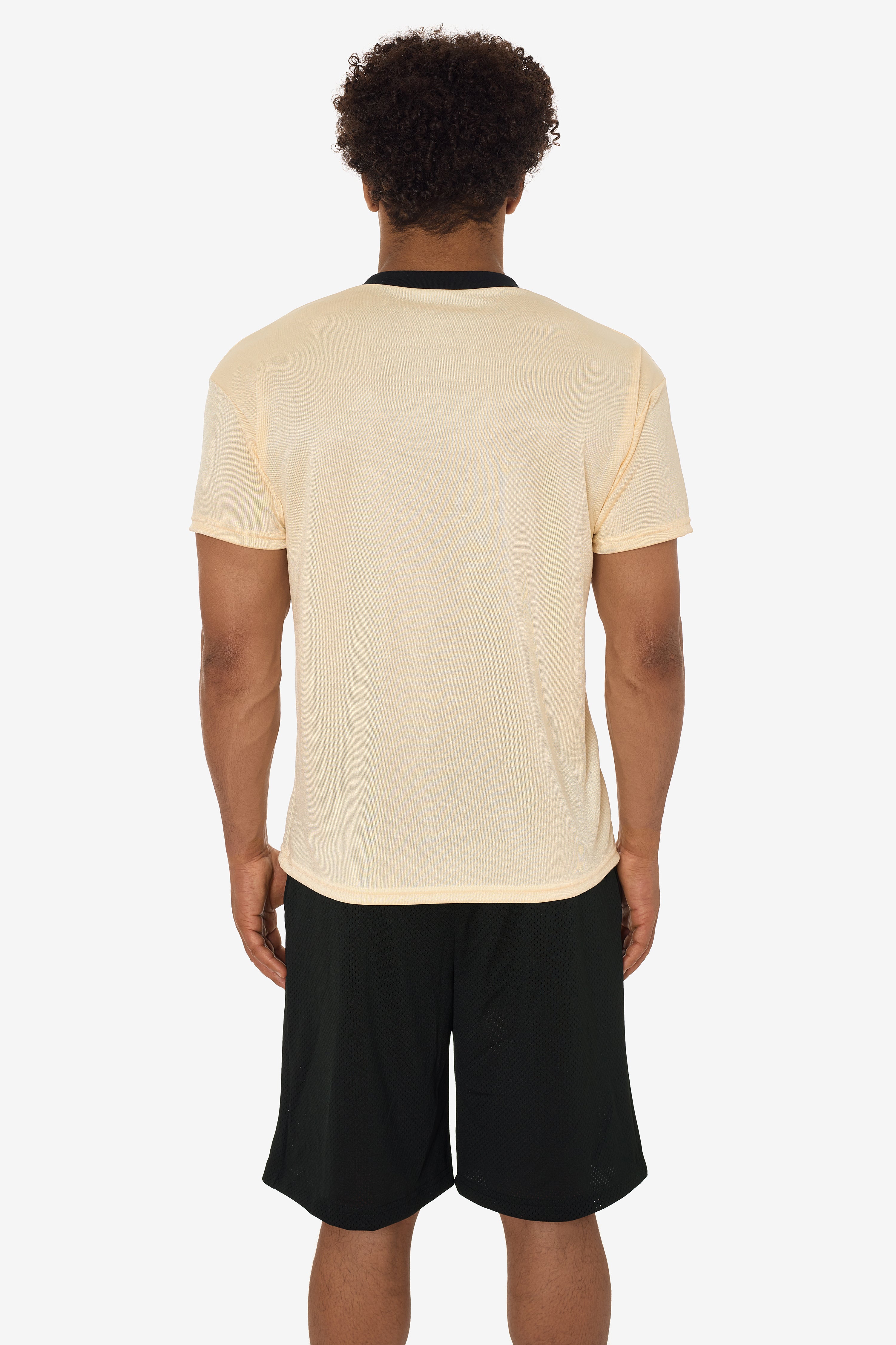 PPQ56 - Boxy Fit V-Neck SS Tee with Cuff - Image 8