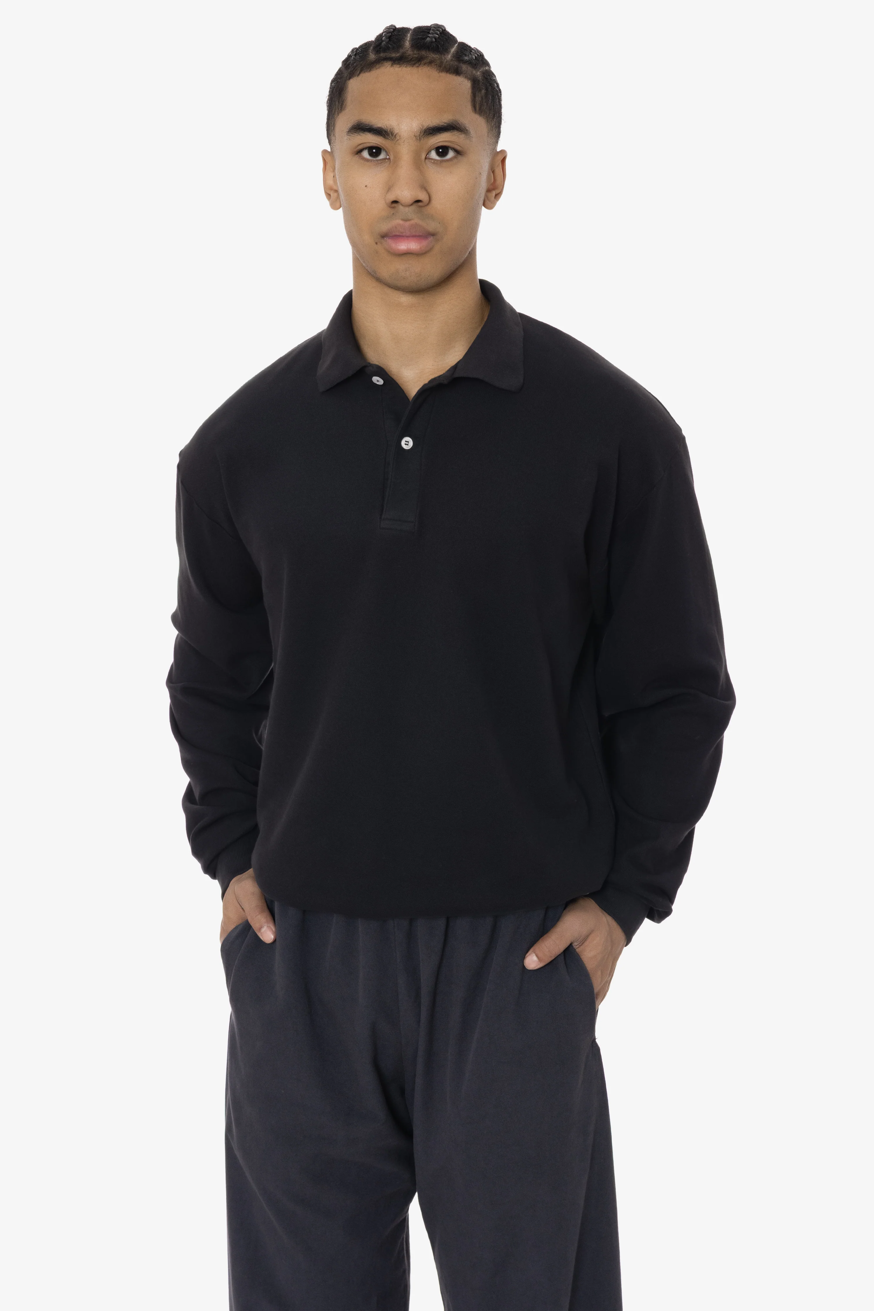 PQ24417GD - Long Sleeve Pique Polo - Image 2