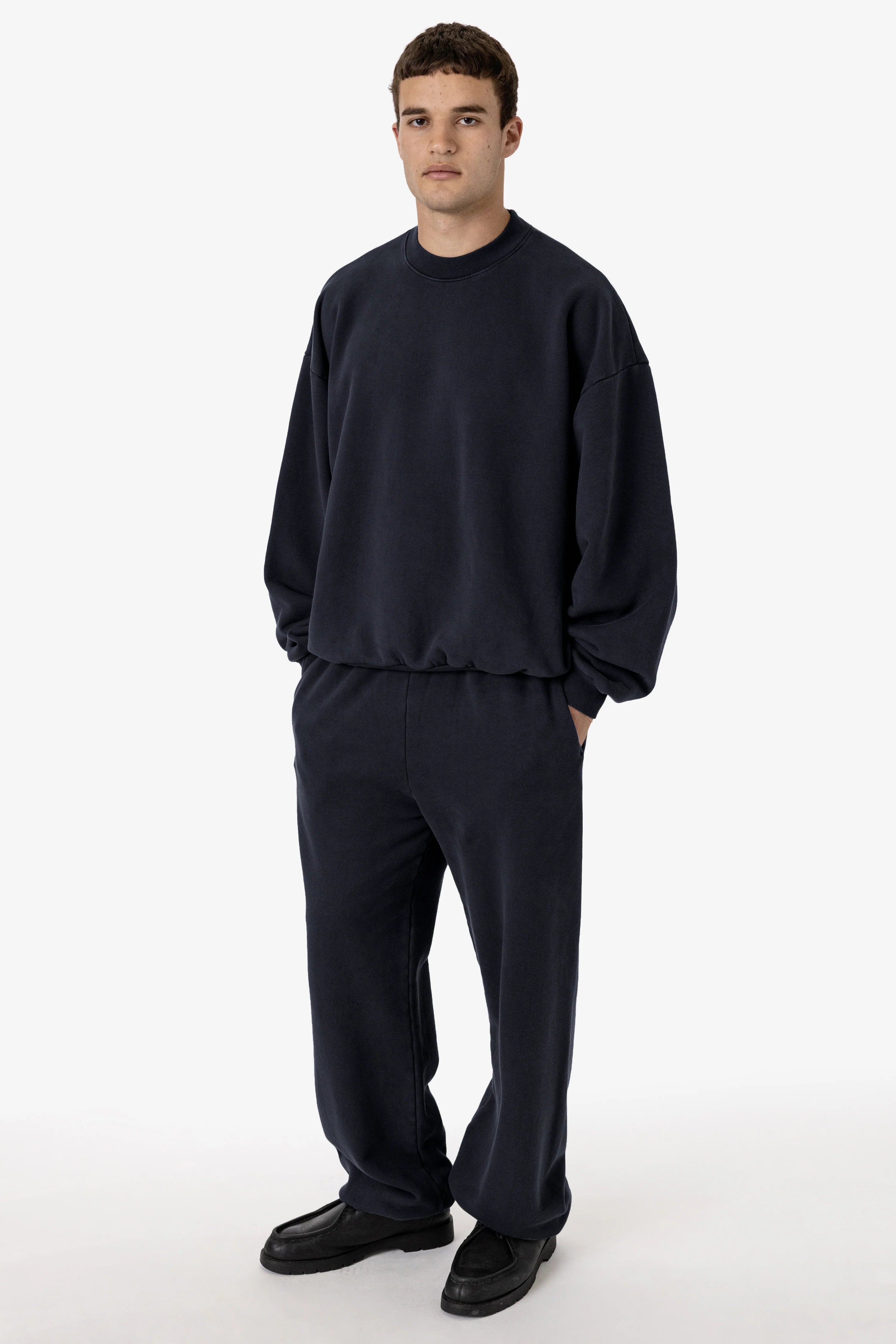 PLU07GD - 16oz. Garment Dye Plush Fleece Pullover Crewneck Sweatshirt - Image 8