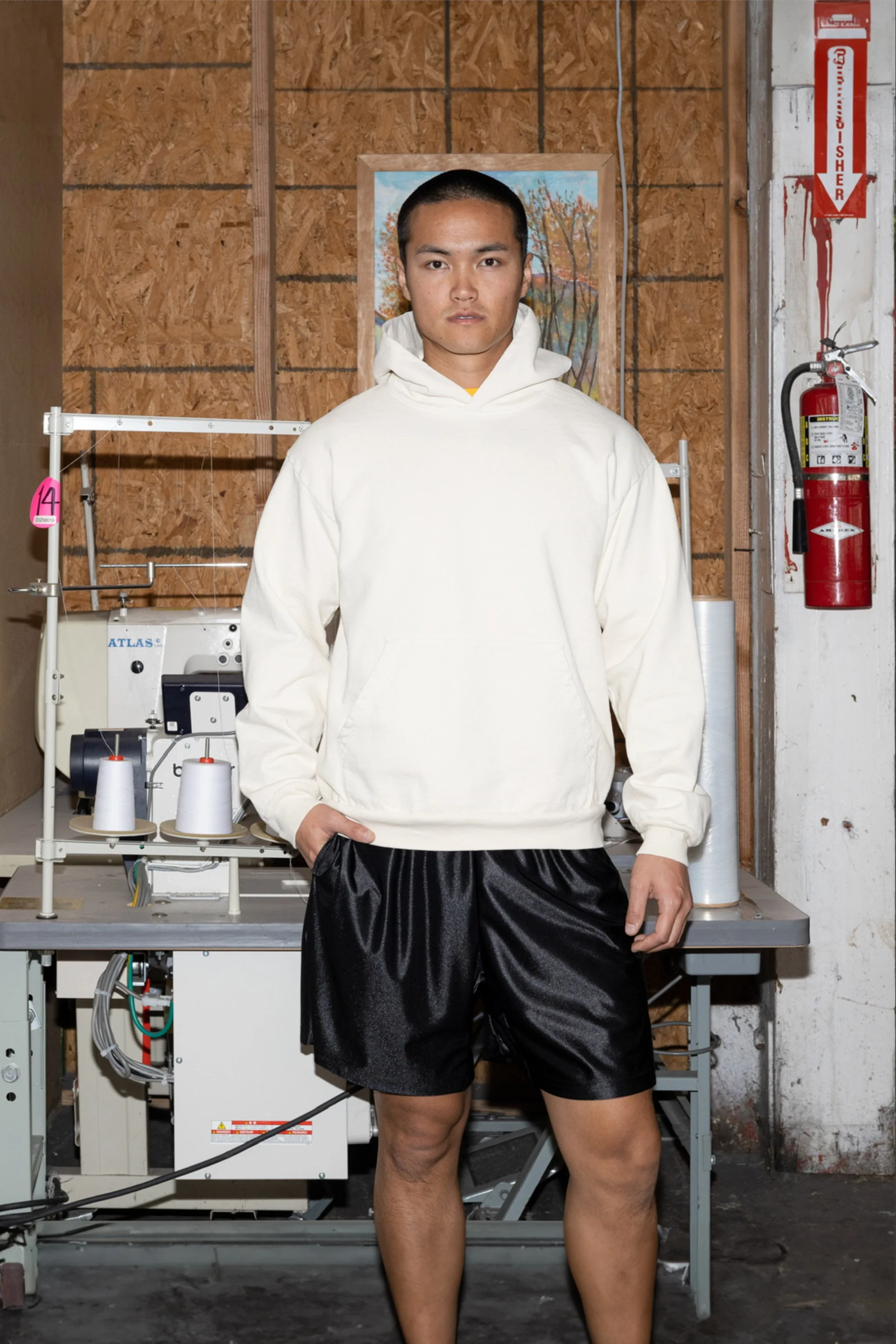 PLU09GD - 16oz. Garment Dye Plush Fleece Hooded Pullover Sweatshirt - Image 11