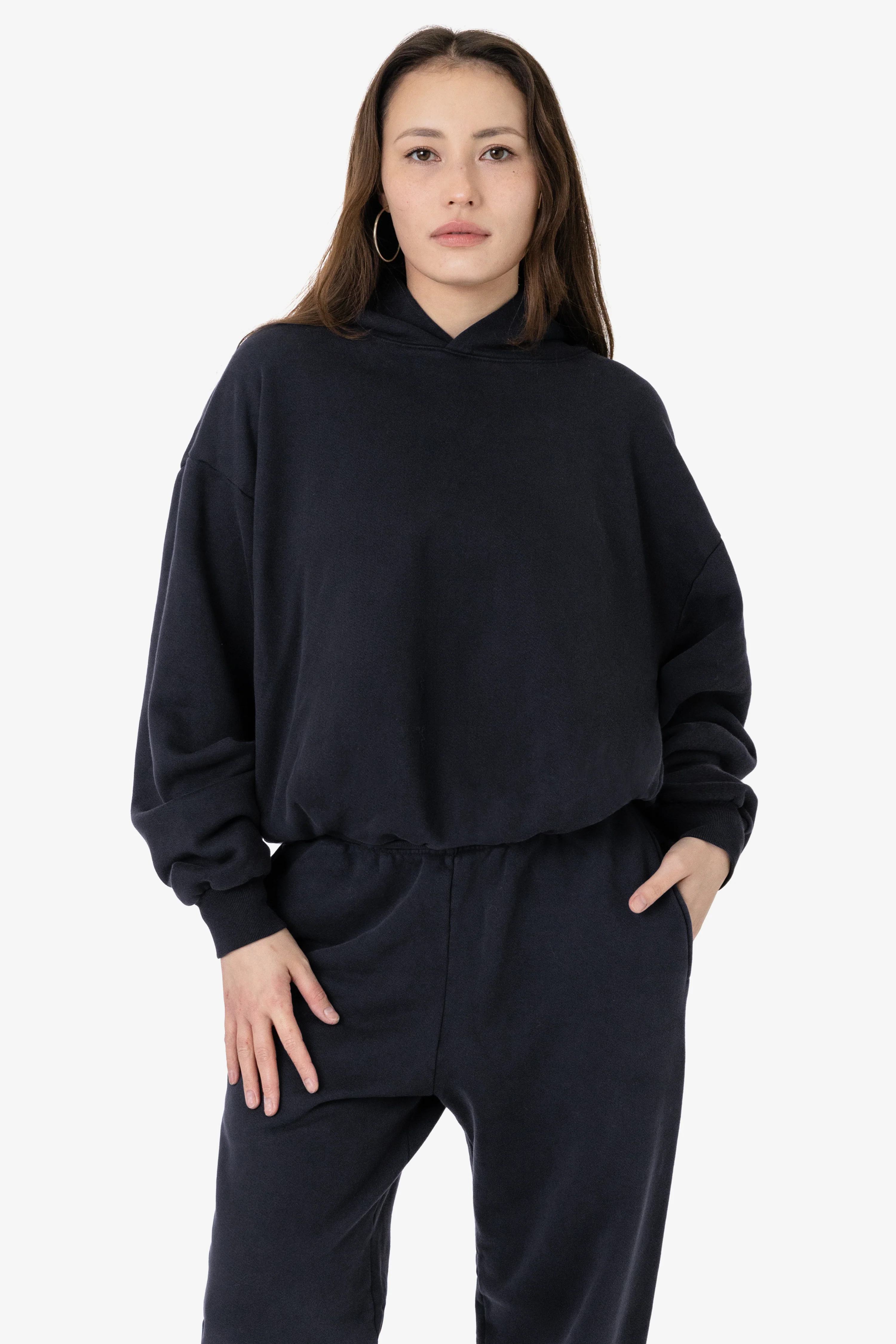 PLU09GD - 16oz. Garment Dye Plush Fleece Hooded Pullover Sweatshirt - Image 2