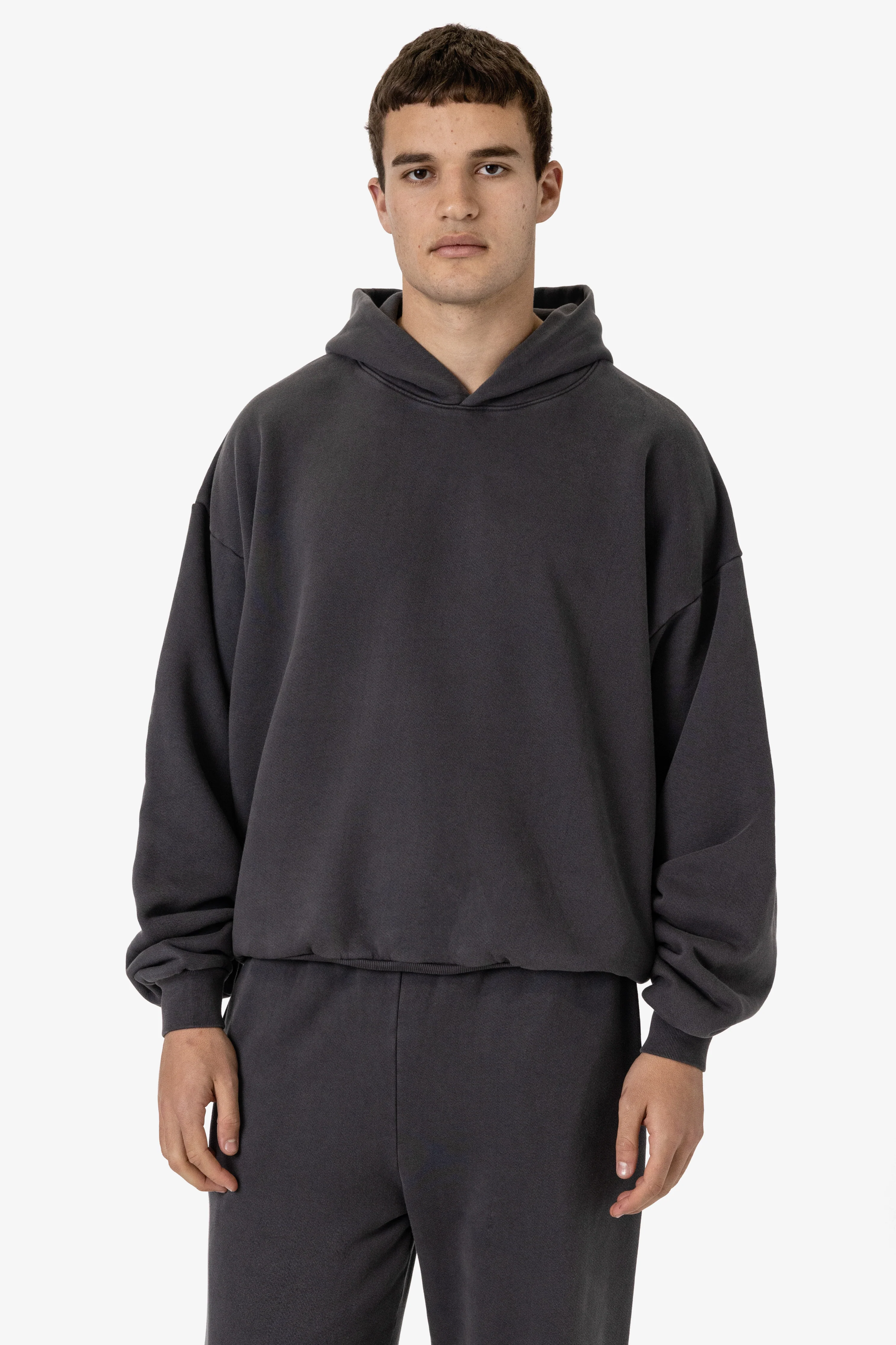 PLU09GD - 16oz. Garment Dye Plush Fleece Hooded Pullover Sweatshirt - Image 3