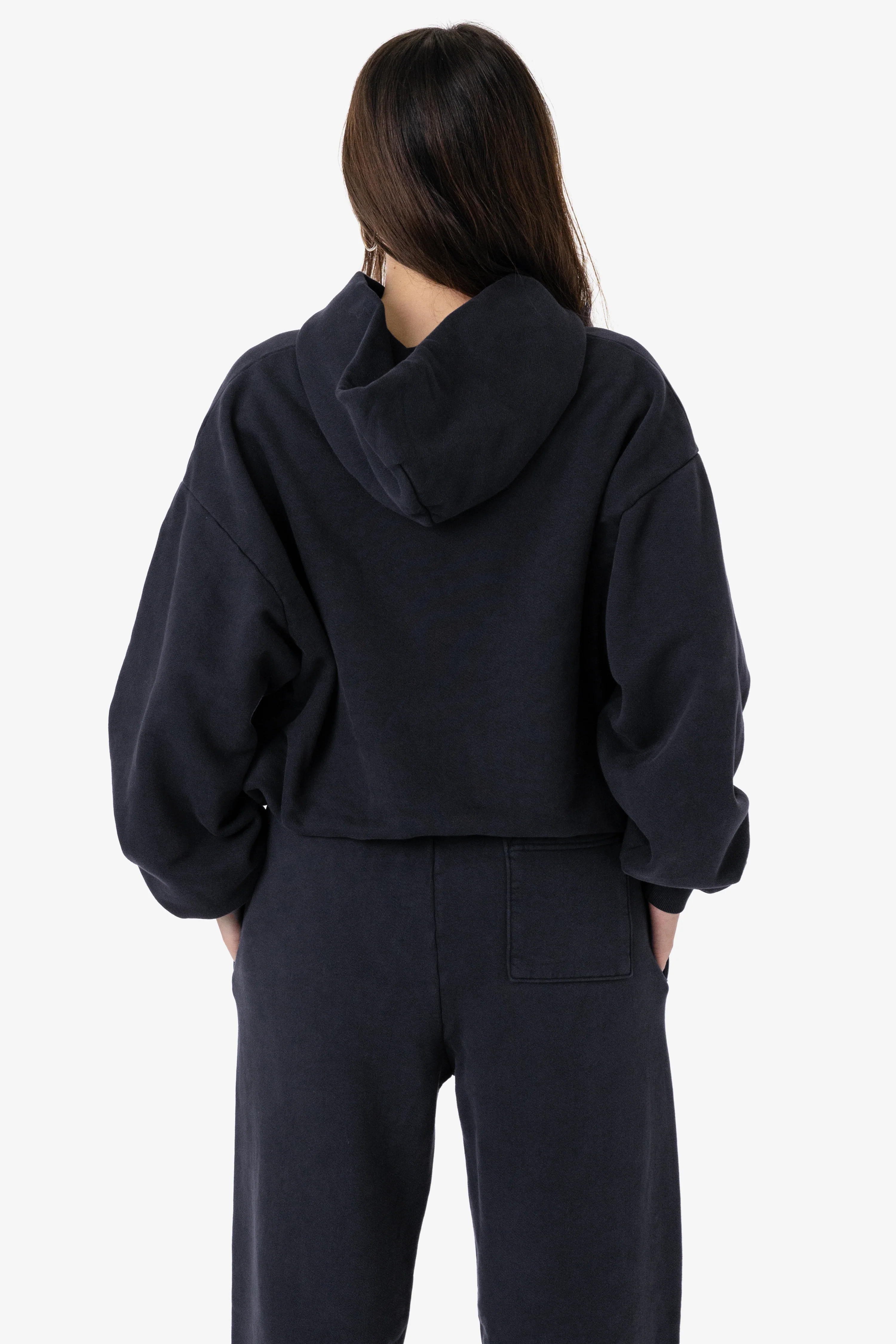 PLU09GD - 16oz. Garment Dye Plush Fleece Hooded Pullover Sweatshirt - Image 5