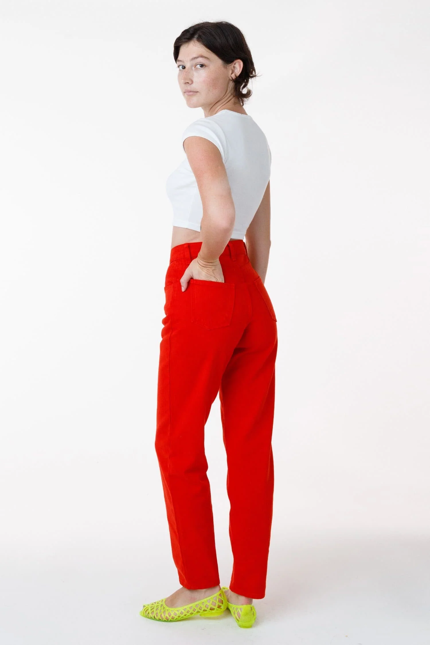 RBDW01GD - Garment Dye Women's Relaxed Fit Bull Denim Jean (Limited Edition) - Image 6
